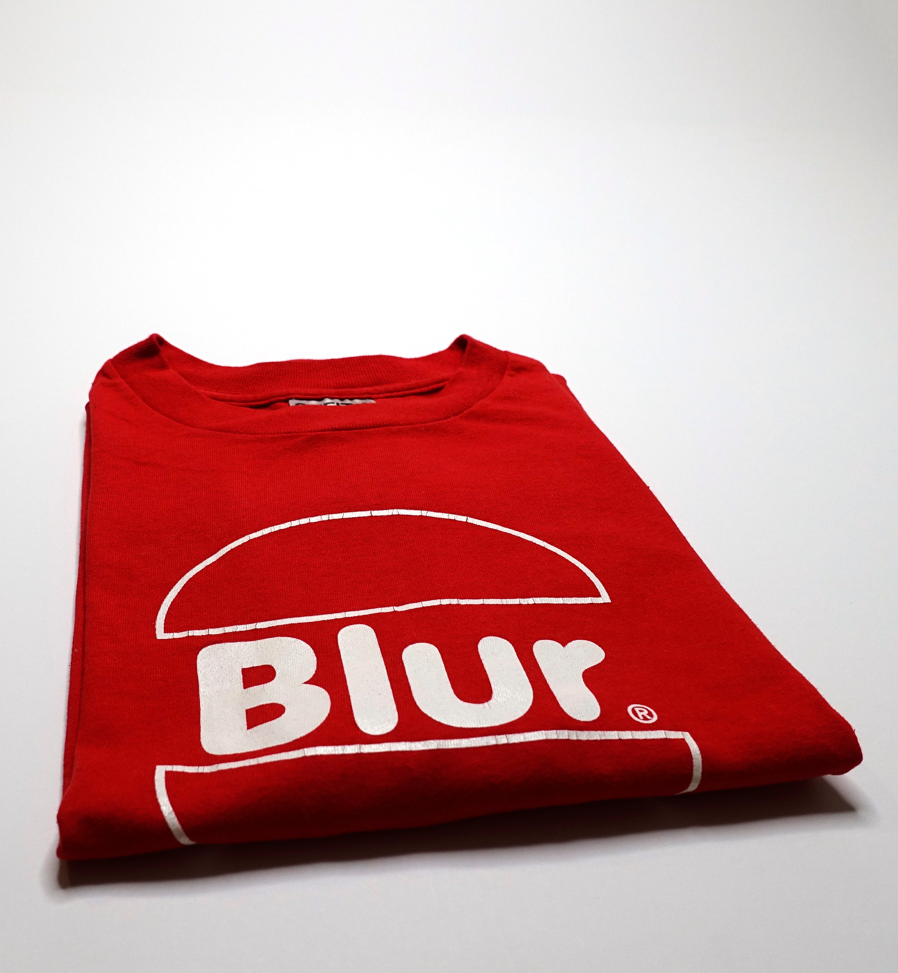 Blur ‎– McNormal And Chips / Great Escape 1995 Tour Shirt Size Large