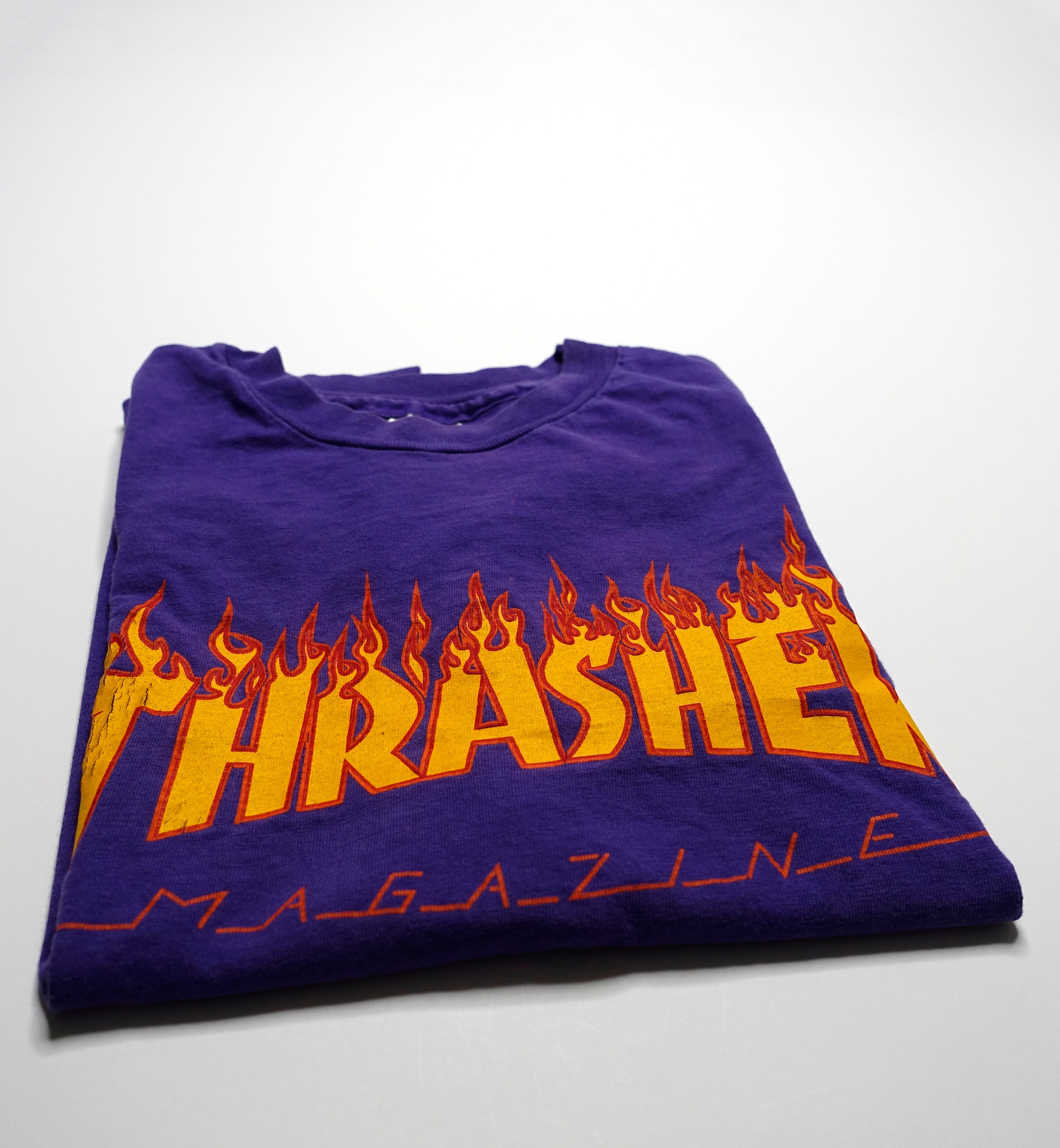 Thrasher Magazine – 90's Flame Logo Shirt Size Large