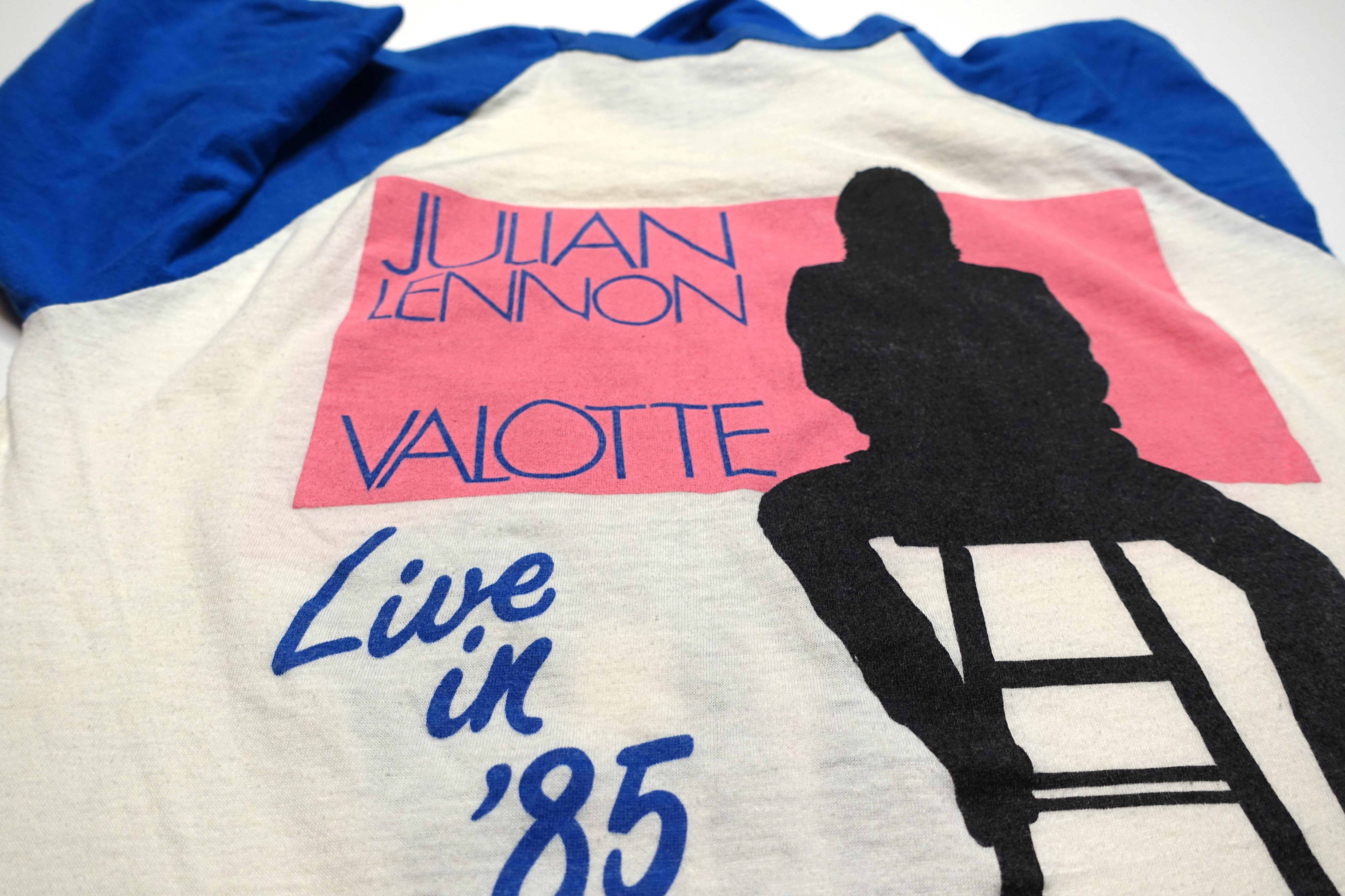 Julian Lennon ‎– Valotte Live in 1985 Tour Raglan Shirt Size Medium