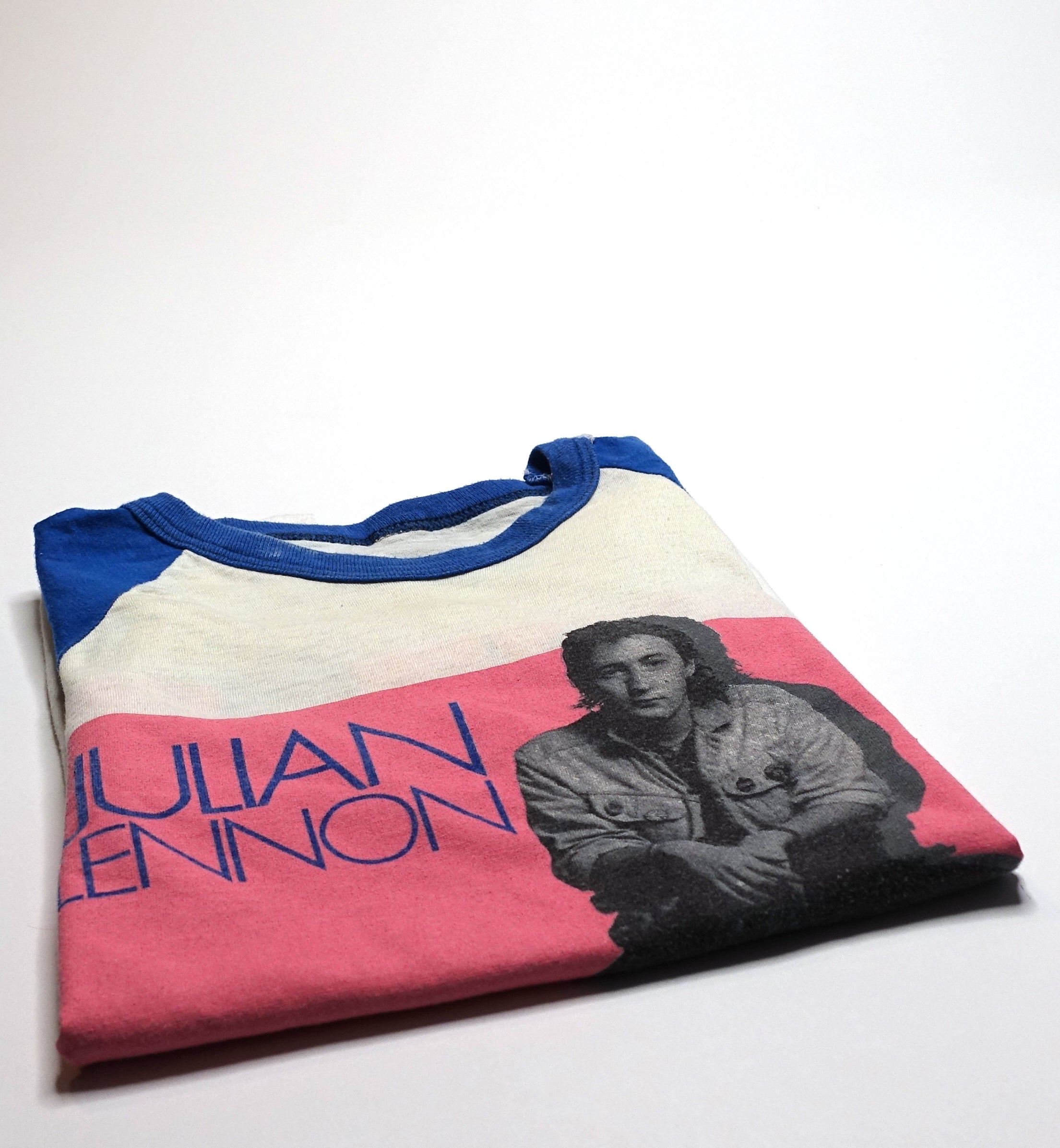 Julian Lennon ‎– Valotte Live in 1985 Tour Raglan Shirt Size Medium
