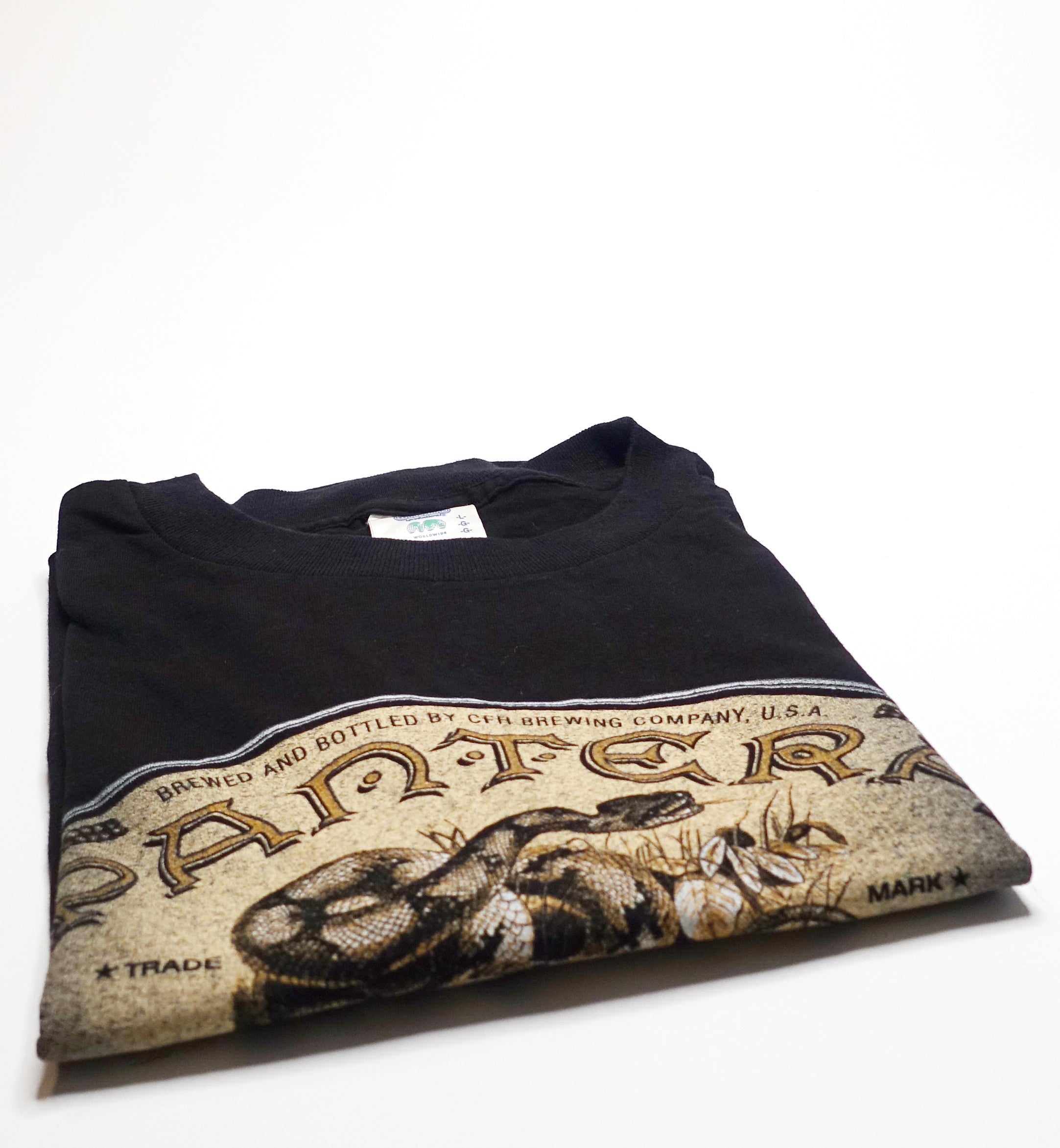 Pantera ‎– Snakebite Stout 1997 Tour Shirt Size Large