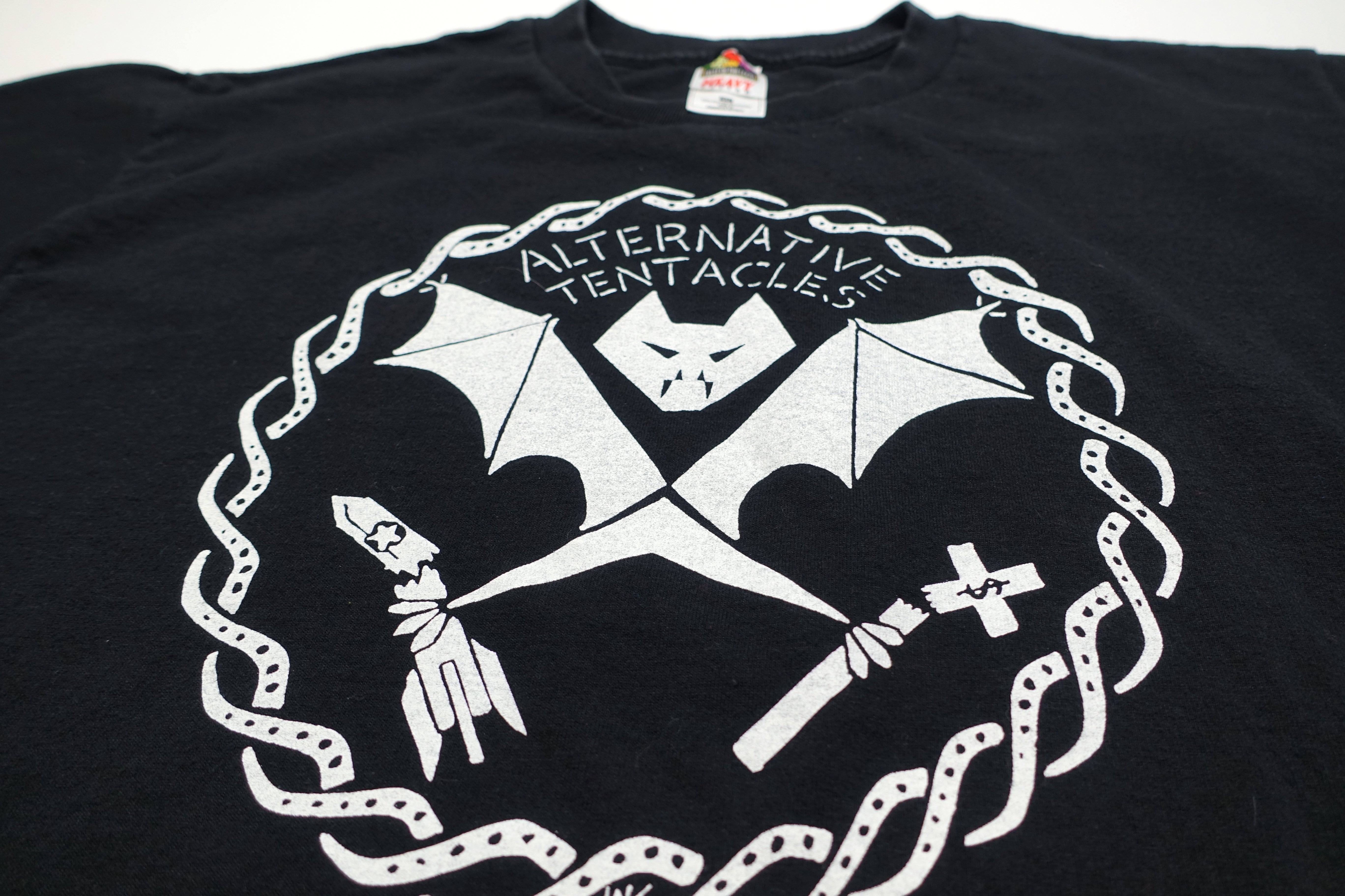 Alternative Tentacles ‎– Winston Smith Bat Logo 90's Shirt Size XL