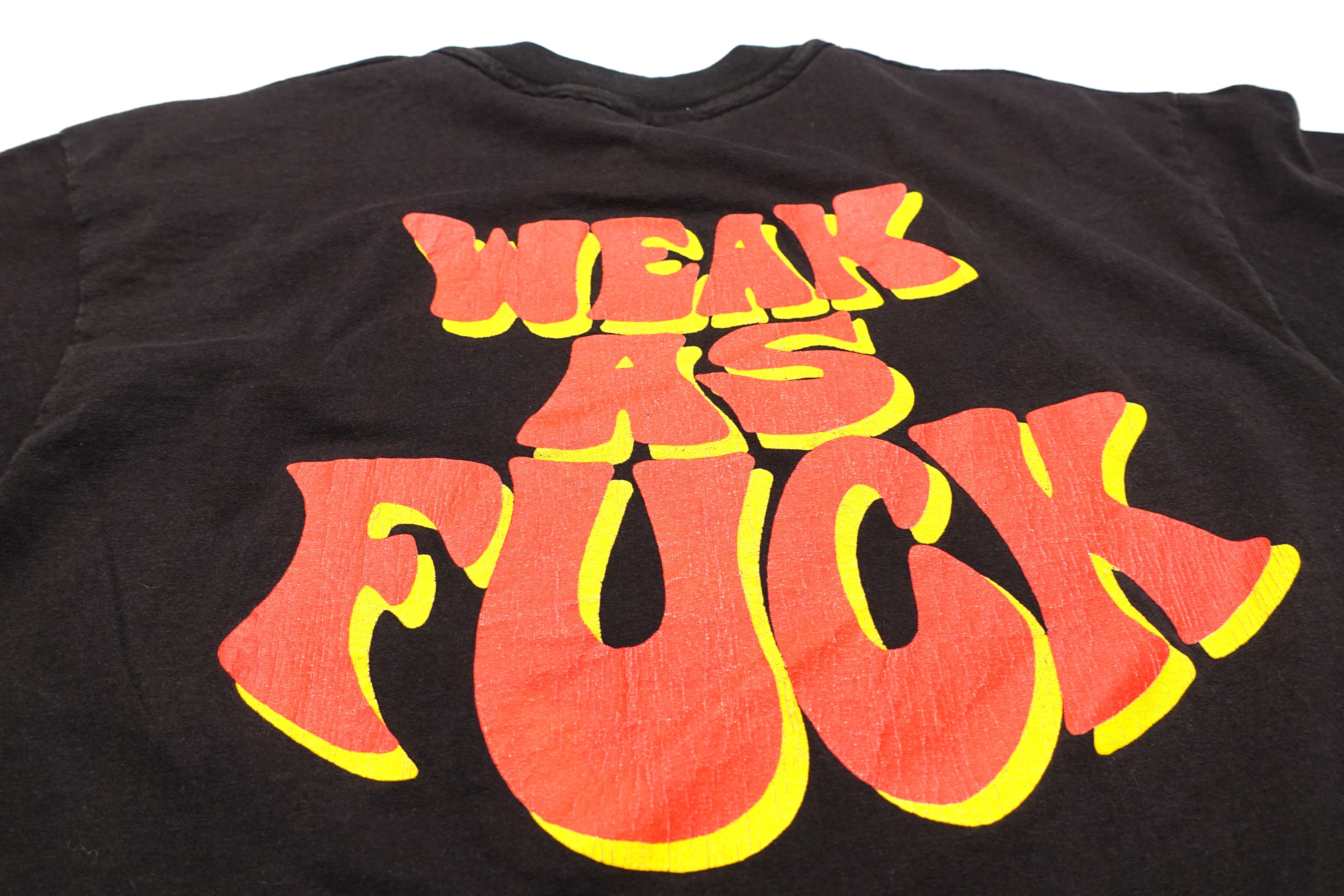 Overwhelming Colorfast - Weak As Fuck 1992 Tour Shirt Size Large