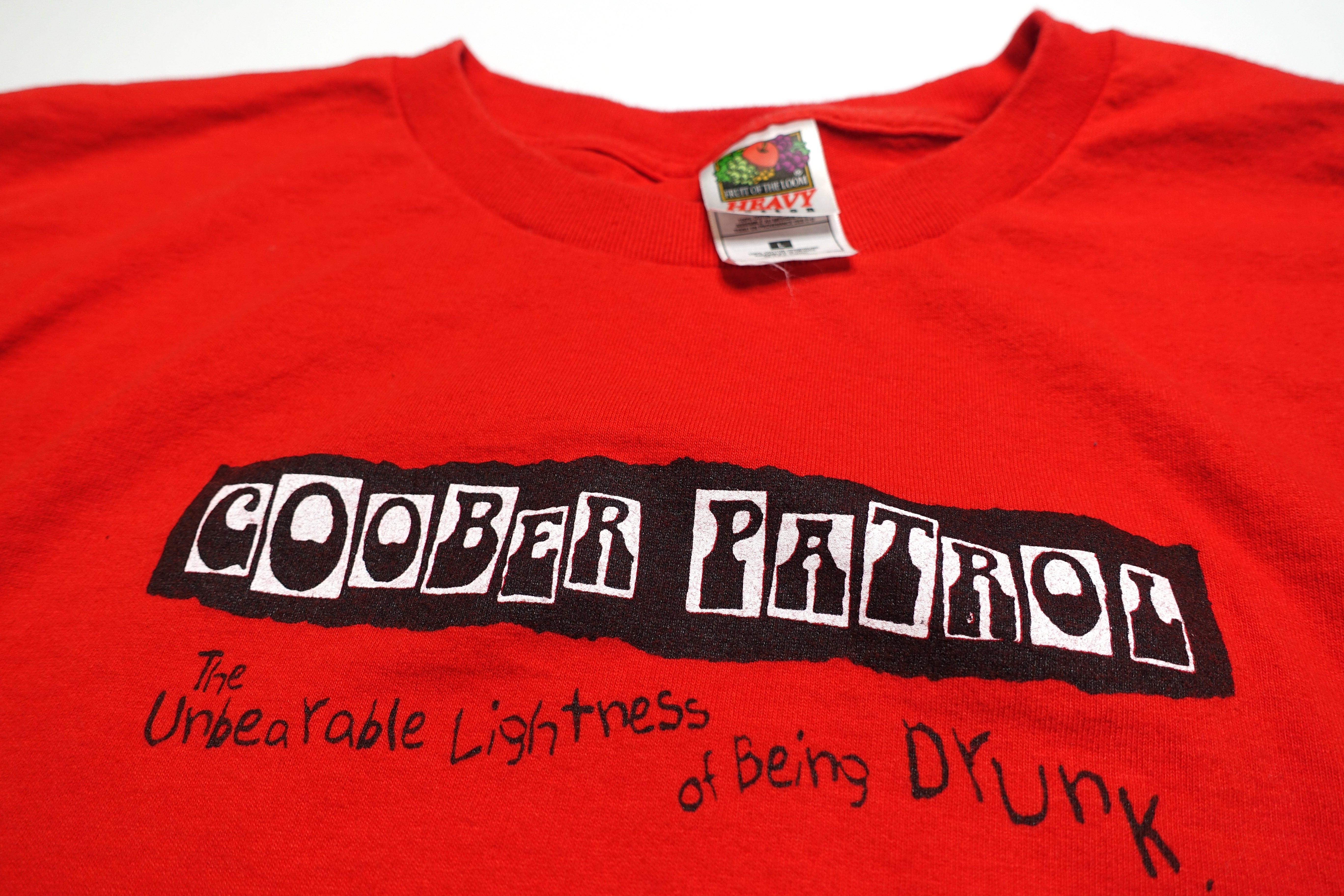 Goober Patrol ‎– The Unbearable Lightness Of Being Drunk 1998 Tour Shirt Size Large
