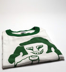 Stereolab – Cliff 90's Tour Shirt Size Large (White/Green Ringer)