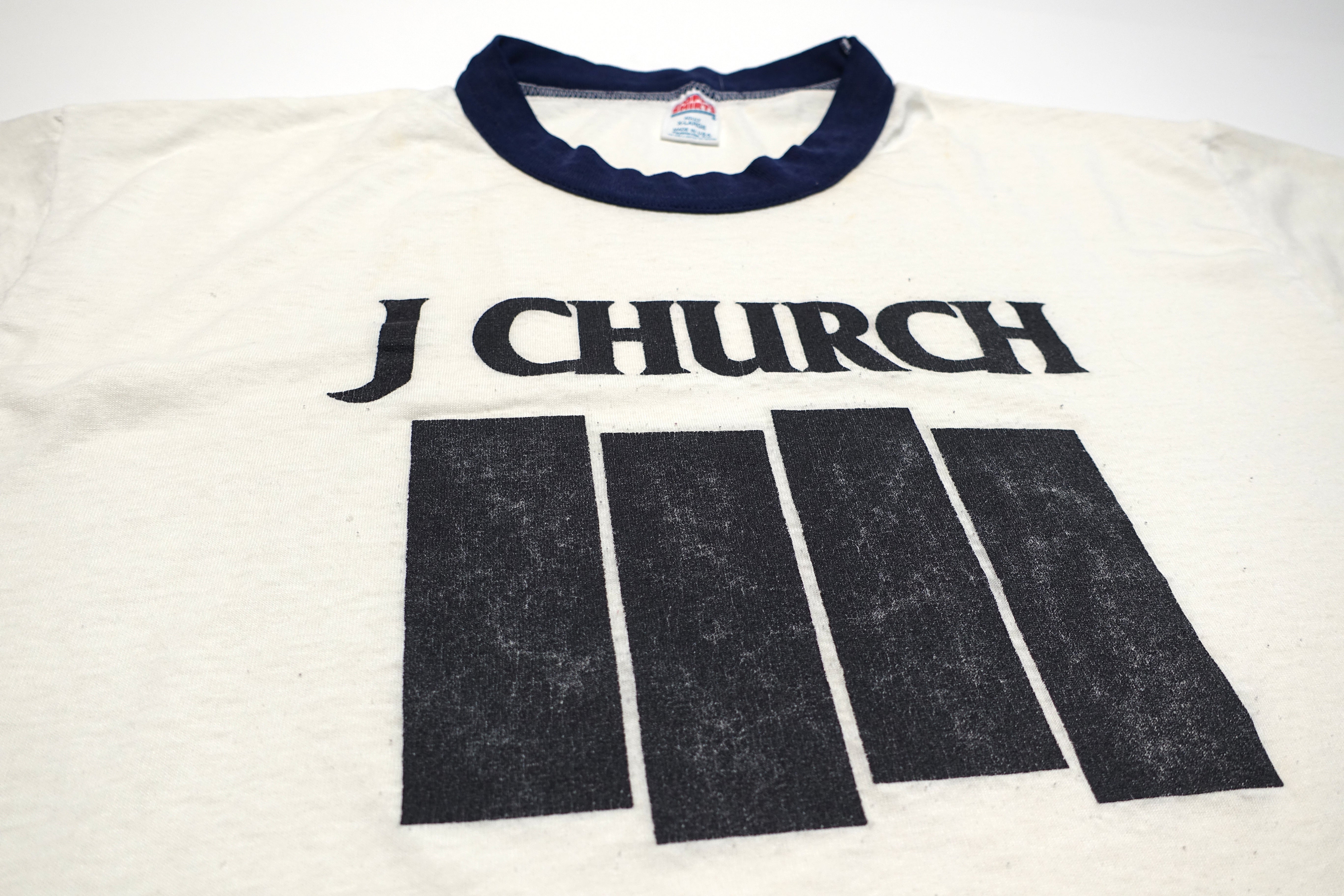 J Church - Black Flag Bars 90's Tour Shirt Size Large