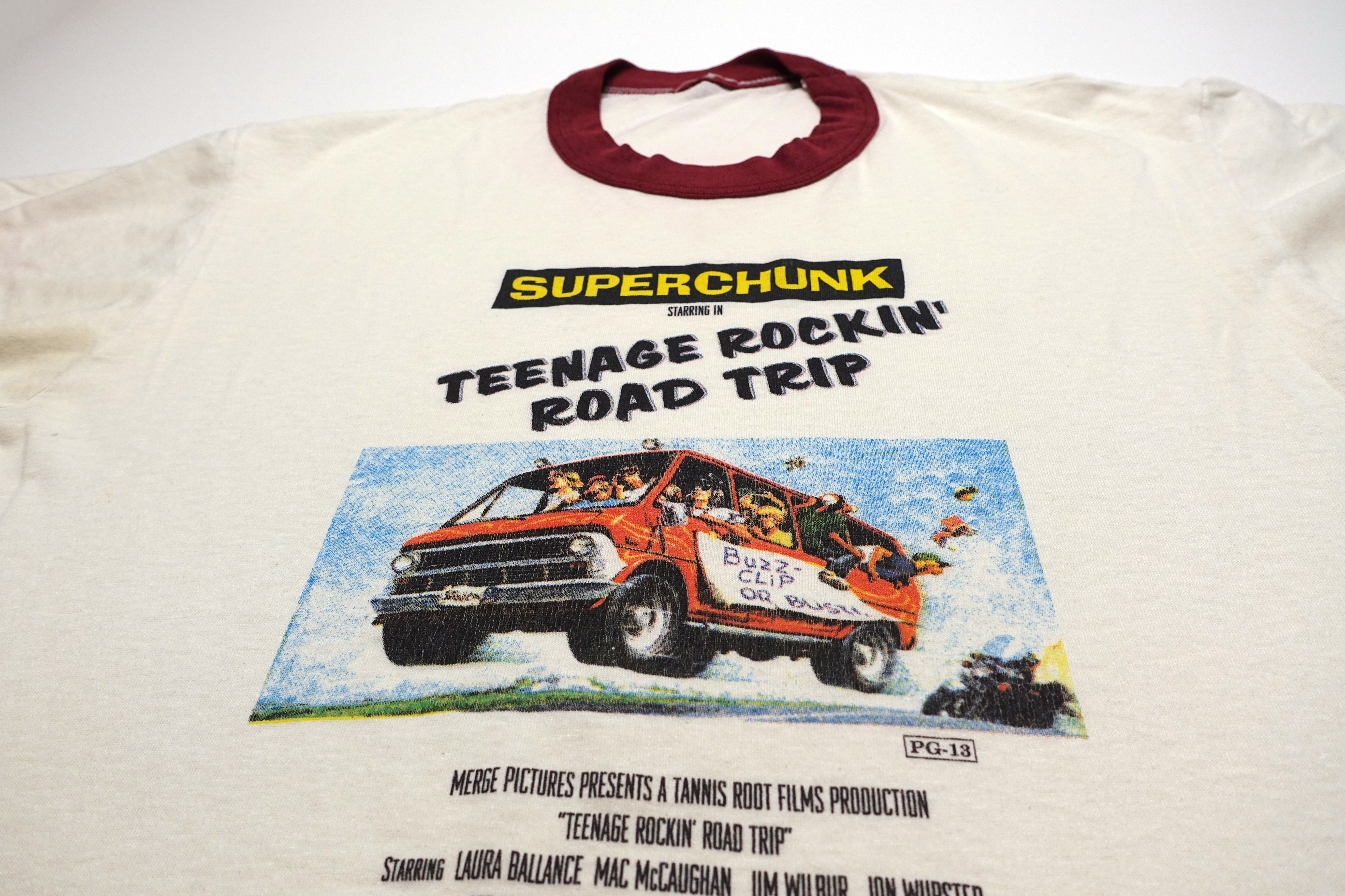 Superchunk Teenage Rockin' Road Trip Shirt 90s Superchunk Teenage Rockin' Road Trip Made In store USA Tee T Shirt Size L