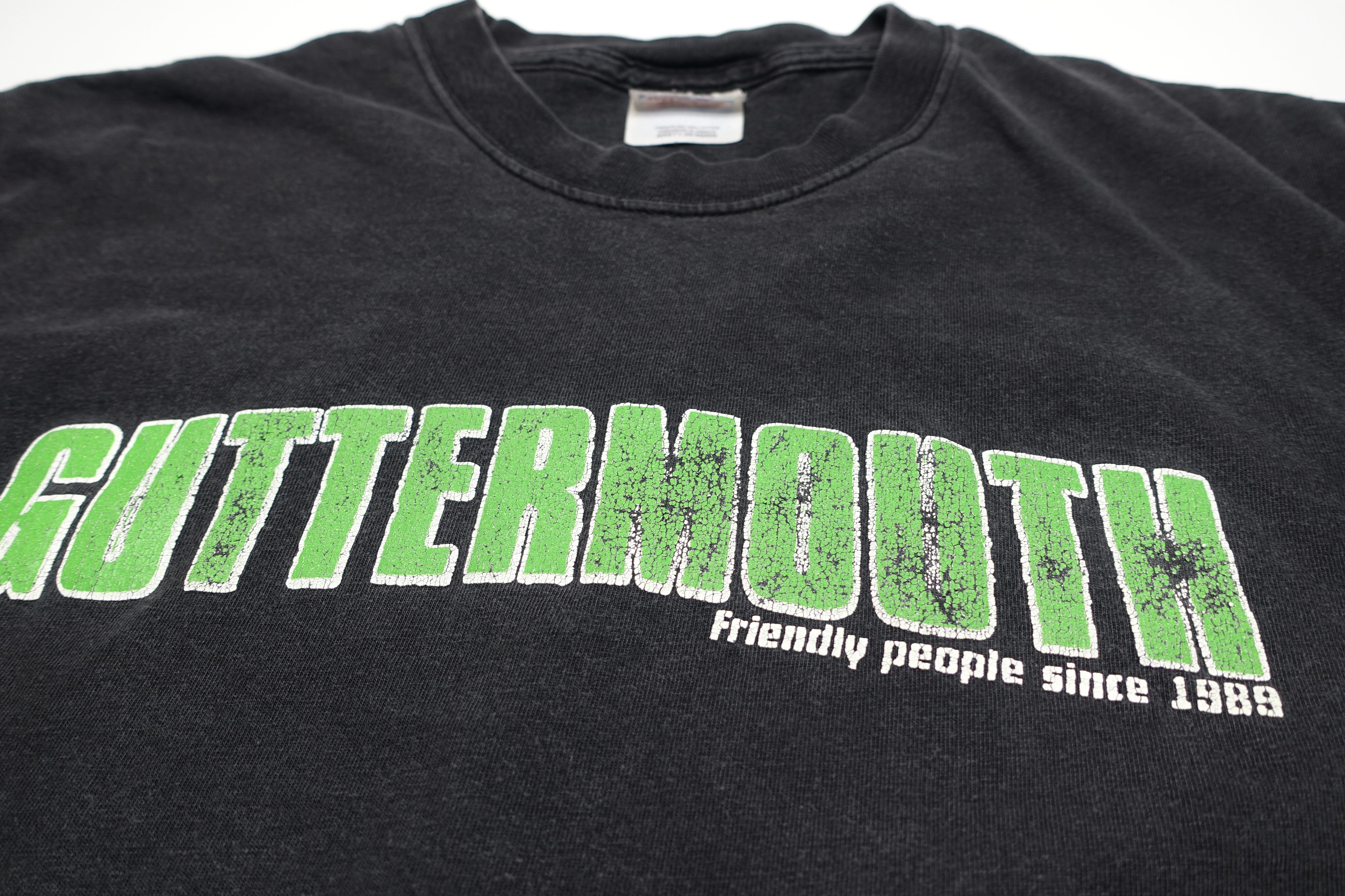 Guttermouth - Friendly People Since 1989 Tour Shirt Green Size Large