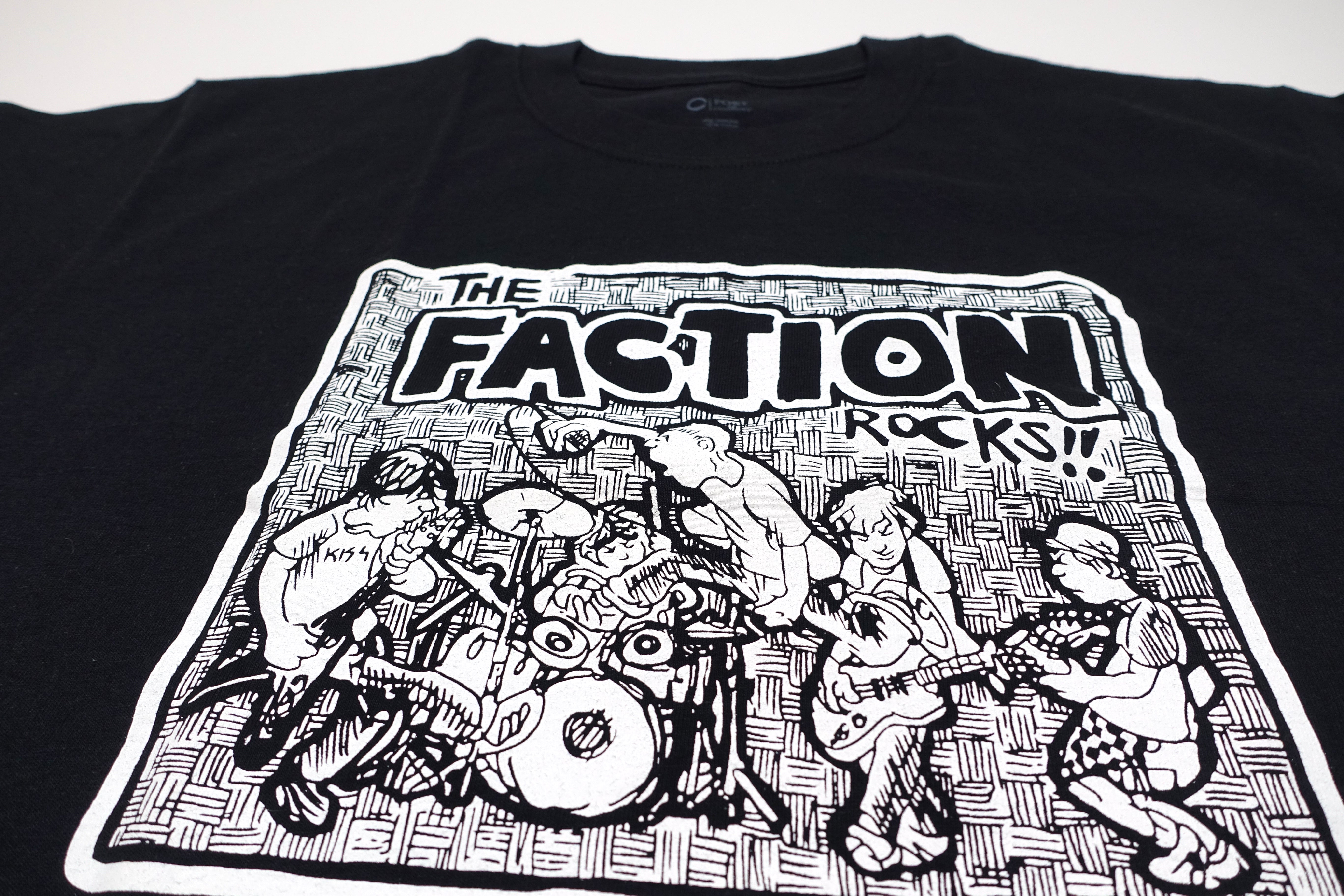 the Faction ‎– Faction Rocks / Brian Walsby Design 2014 Tour Shirt Size Large