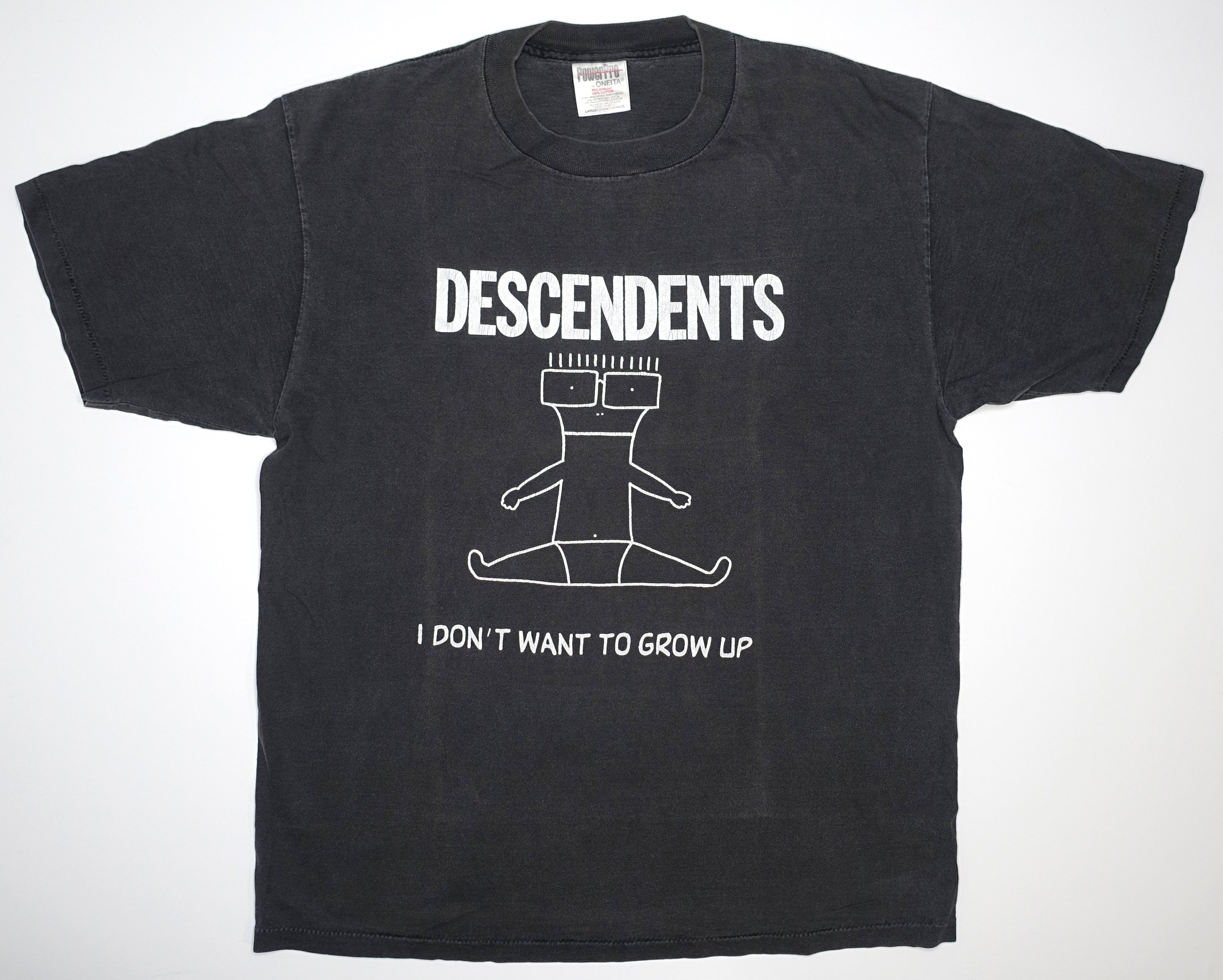 Descendents - I Don't Want To Grow Up Tour Shirt (Black) Size Large