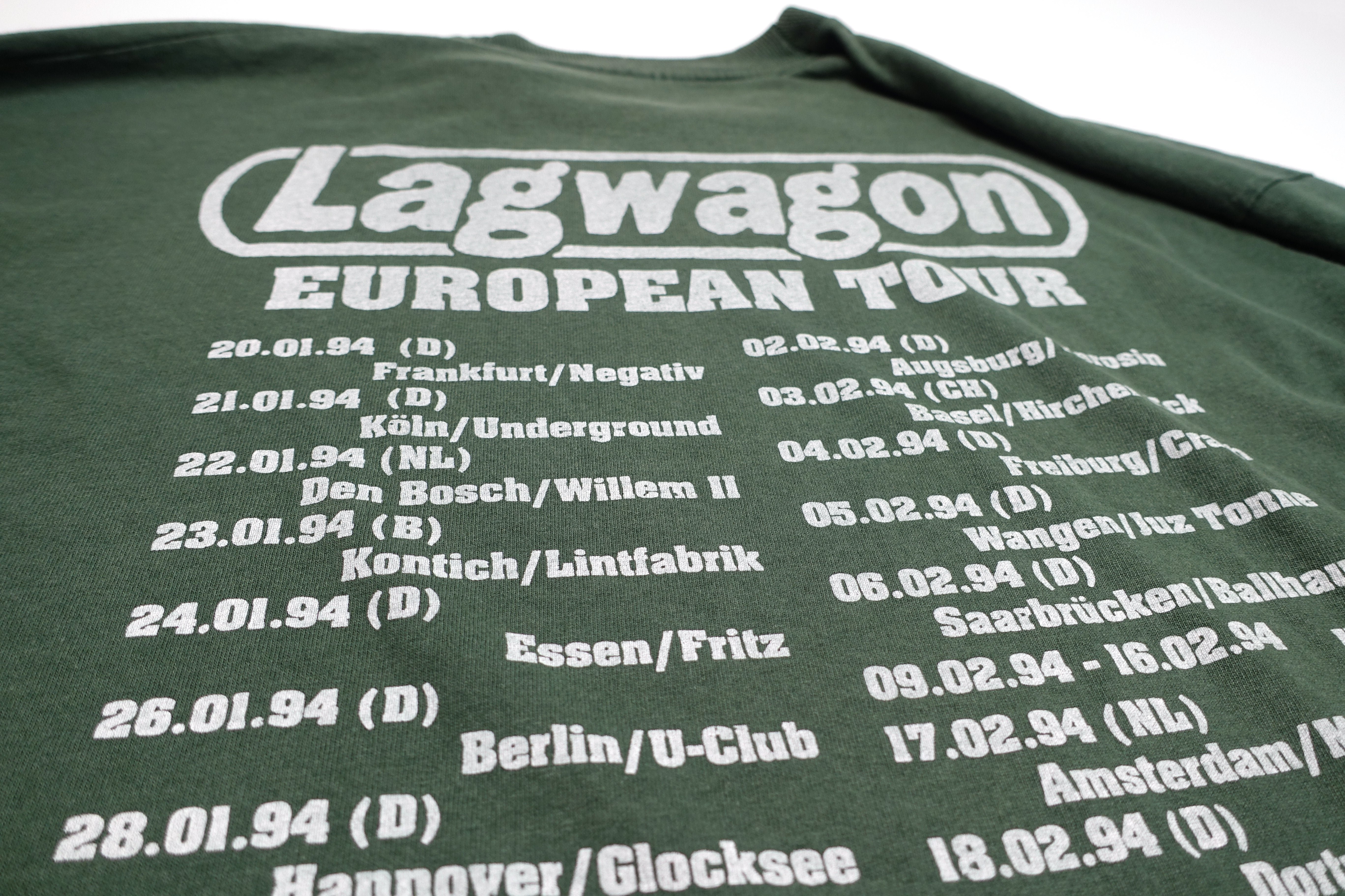 Lagwagon - Trashed European 1994 Tour Long Sleeve Shirt Size XL