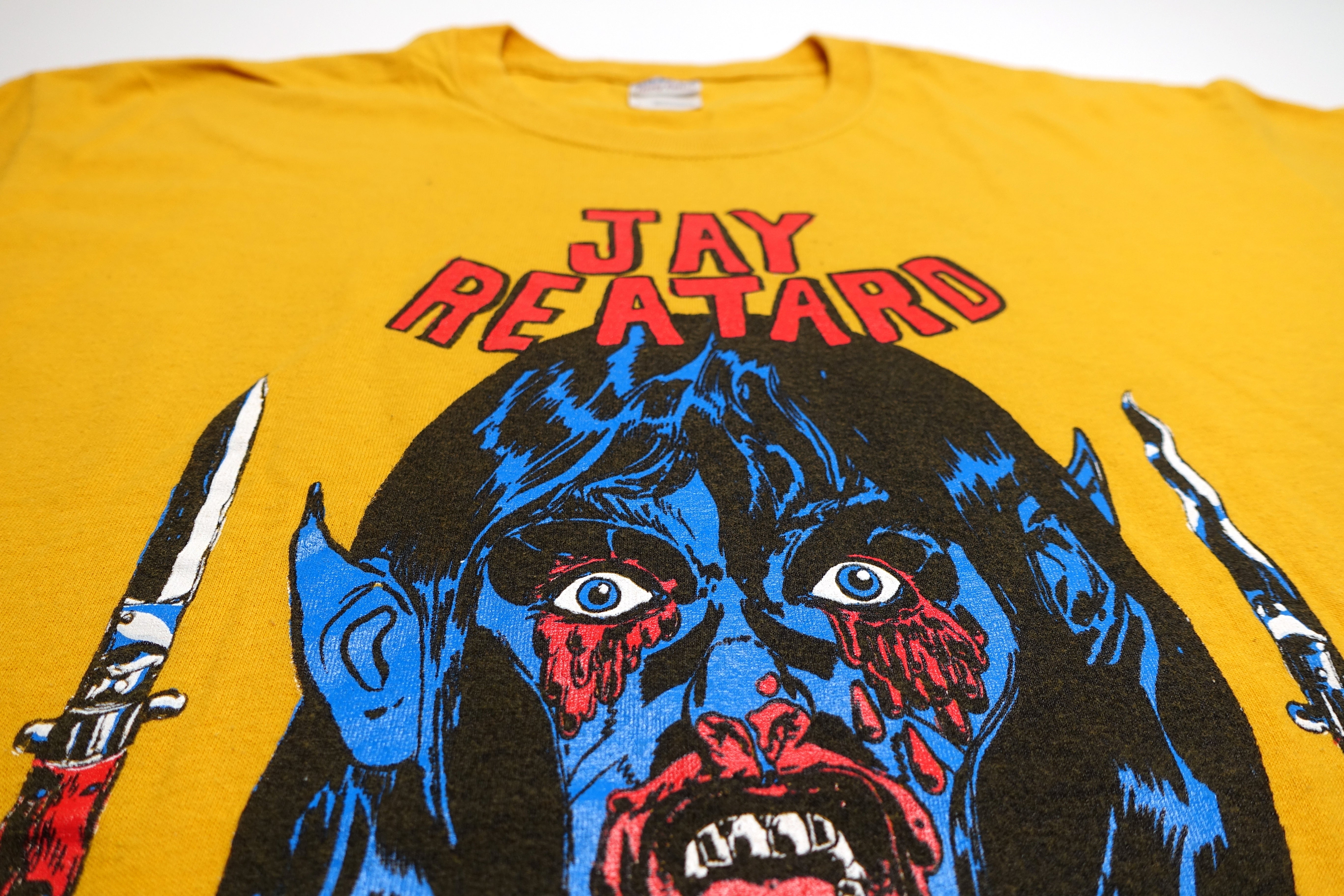 Jay Reatard - Shattered Records Tour 2009 by Nick Gazin (Gold) Shirt Size Large
