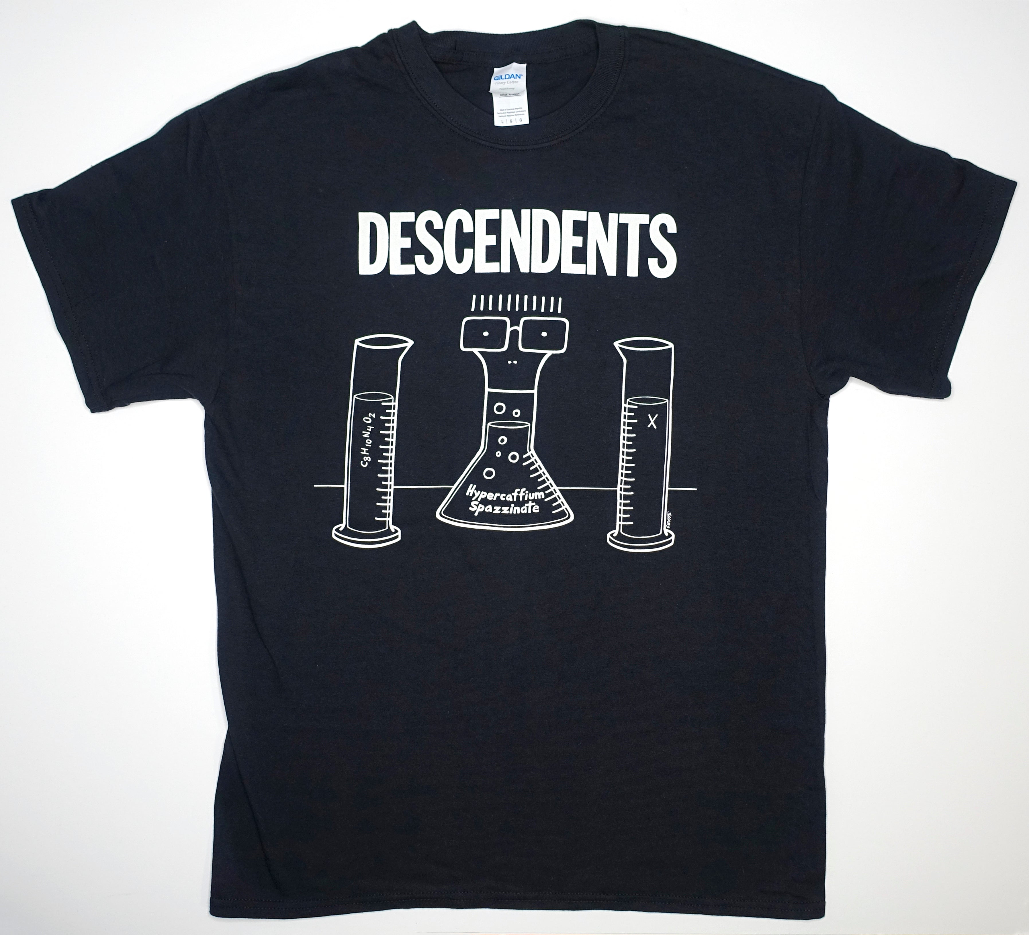 Descendents - Hypercaffium Spazzinate 2017 World Tour Shirt (Bonus Dates) Size Large