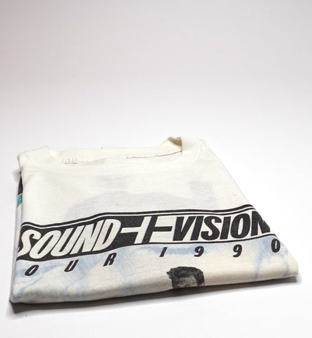 David Bowie - Sound / Vision 1990 Tour Shirt Size Large (White)