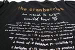 the Cranberries - No Need To Argue 1995 World Tour Shirt Size XL