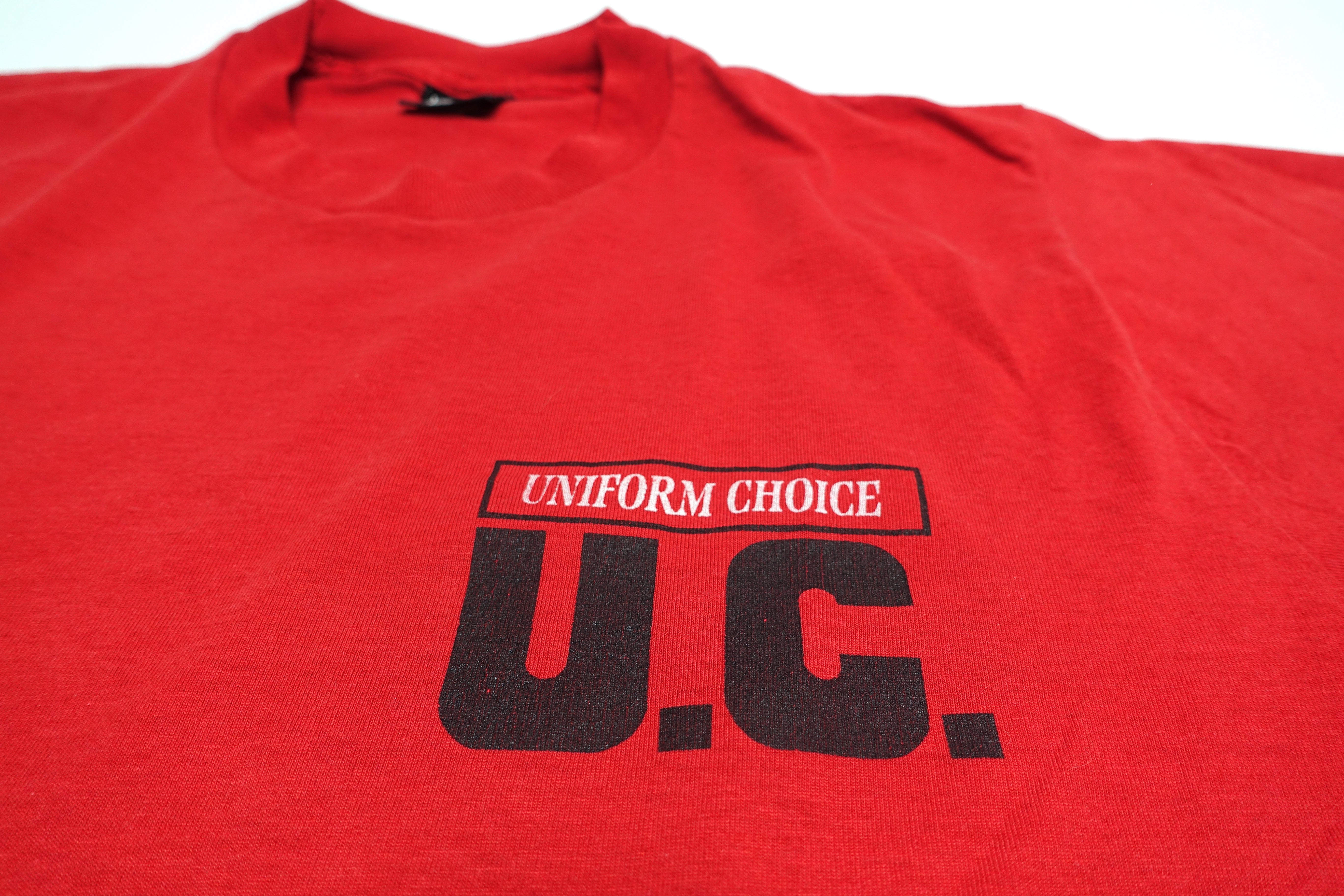Uniform Choice ‎– U.C. Rectangle Logo Tour Shirt Size Large