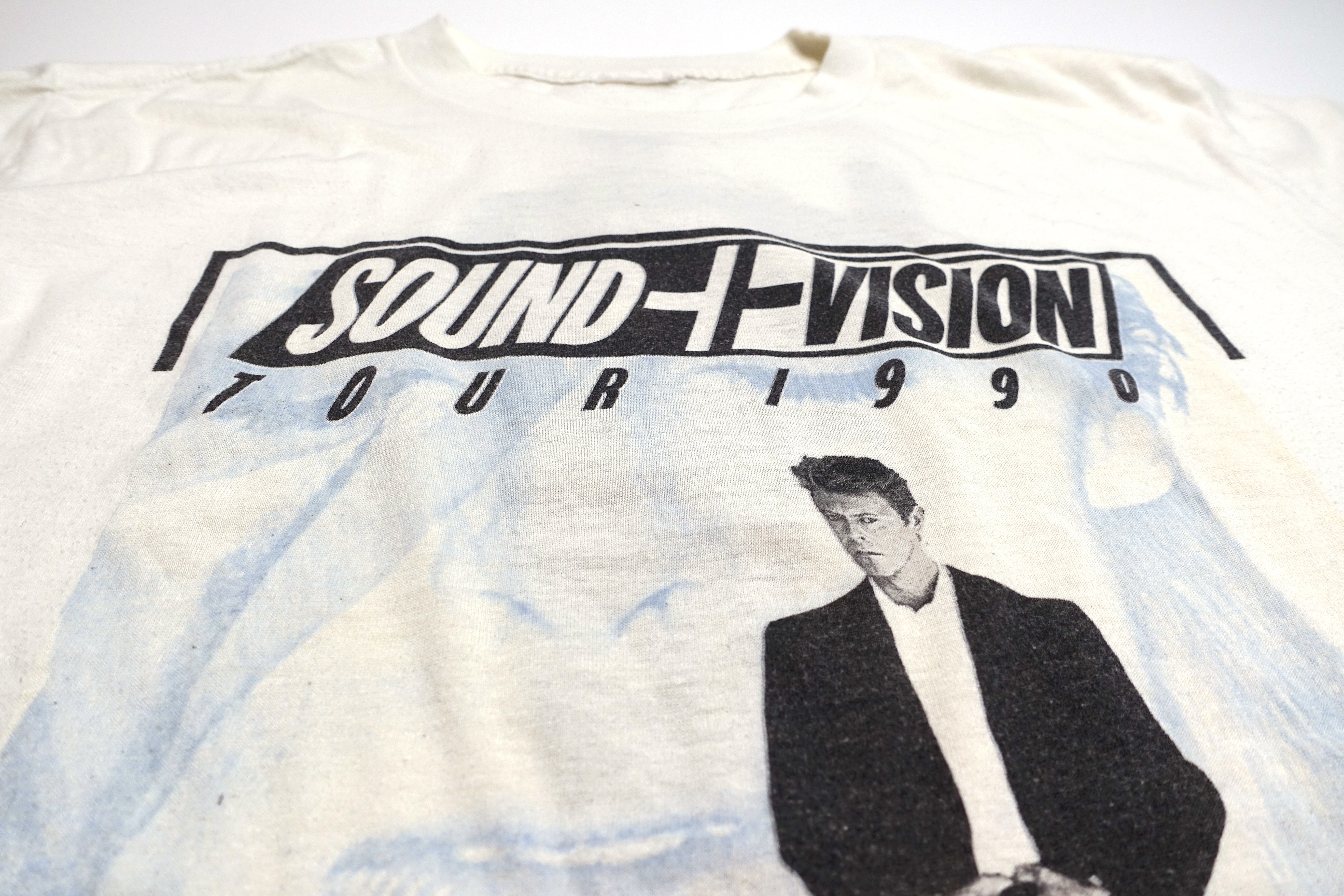 David Bowie - Sound / Vision 1990 Tour Shirt Size Large (White)