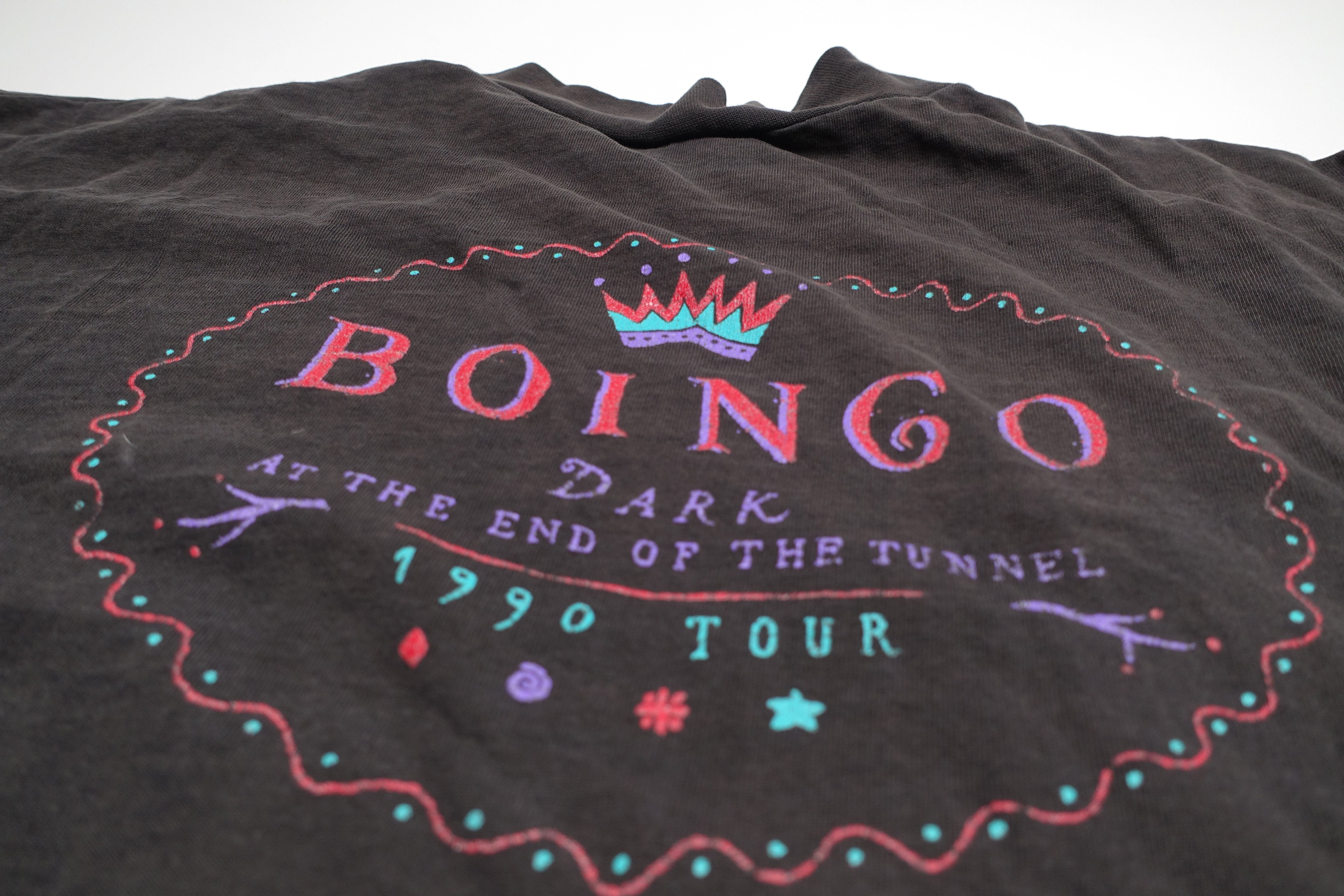 Oingo Boingo – Dark At The End Of The Tunnell 1990 Tour Long Sleeve Shirt Size XL