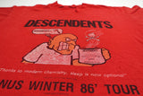 Descendents - Bonus Winter 1986 Tour Shirt Size XL