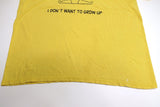 Descendents - I Don't Want To Grow Up Yellow Tour Shirt Size Large