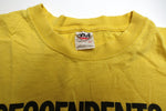 Descendents - I Don't Want To Grow Up Yellow Tour Shirt Size Large