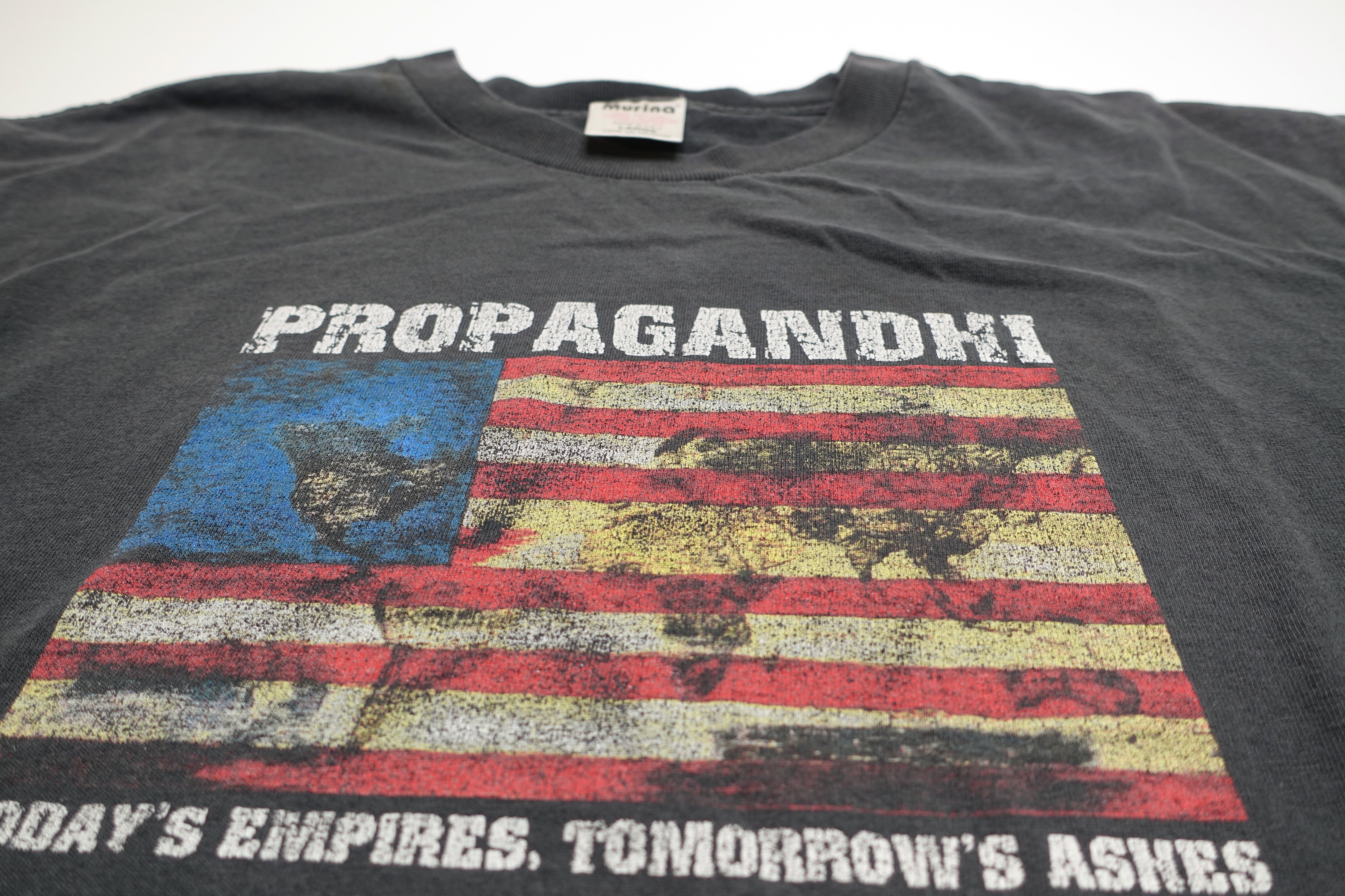 Propagandhi - Today's Empire, Tomorrow's Ashes 2001 Tour Shirt Size Large