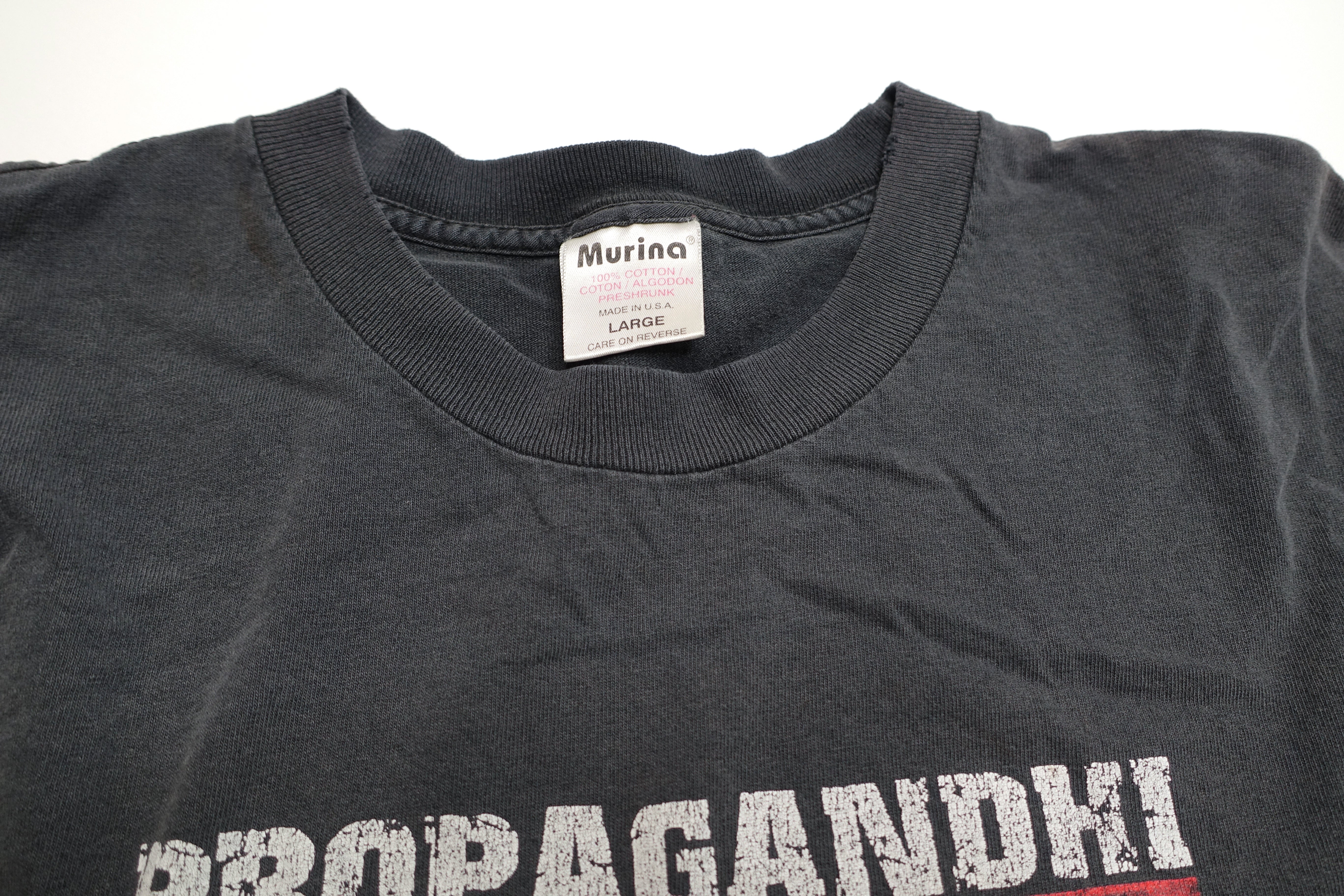 Propagandhi - Today's Empire, Tomorrow's Ashes 2001 Tour Shirt Size Large