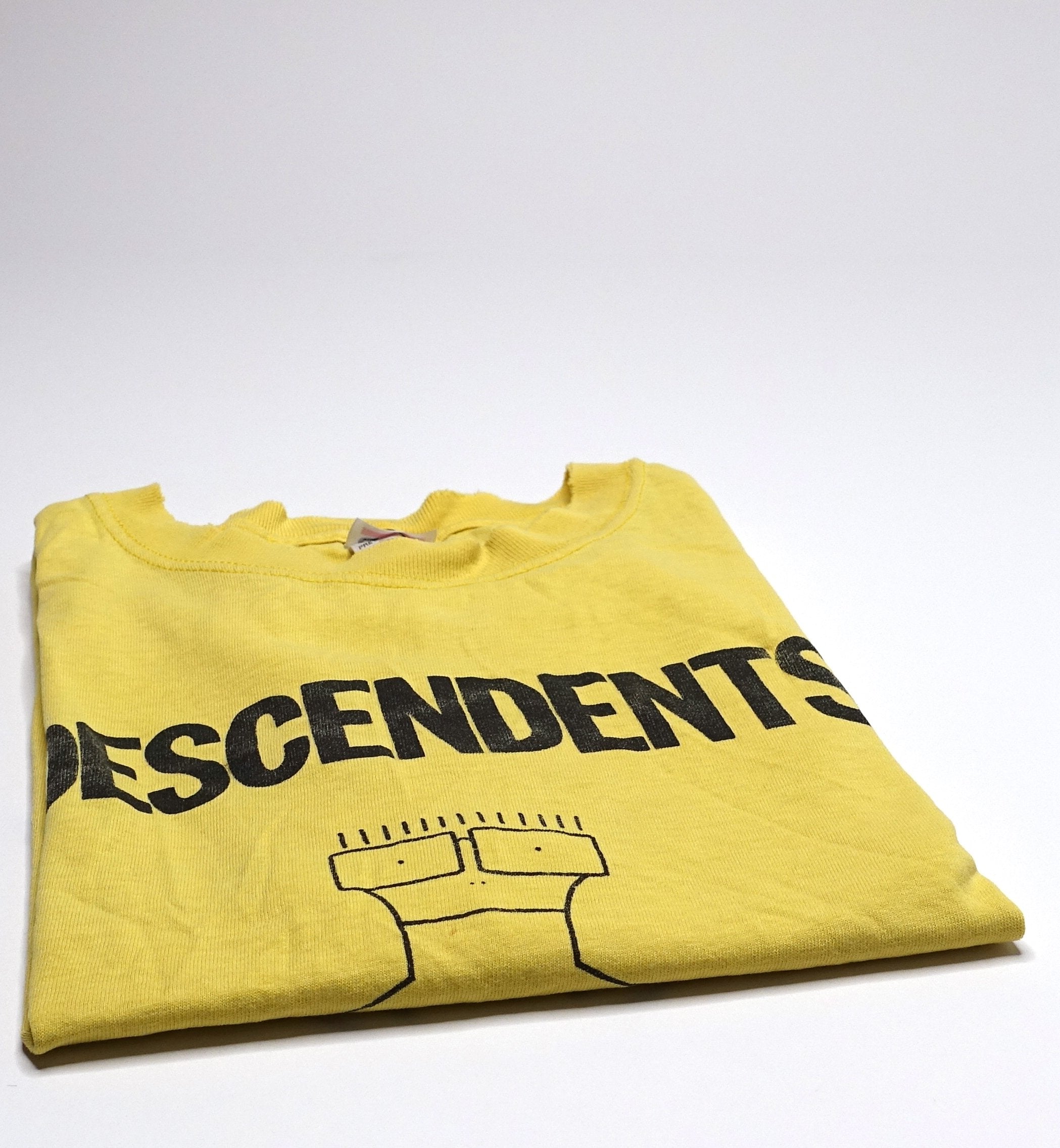 Descendents - I Don't Want To Grow Up Yellow Tour Shirt Size Large