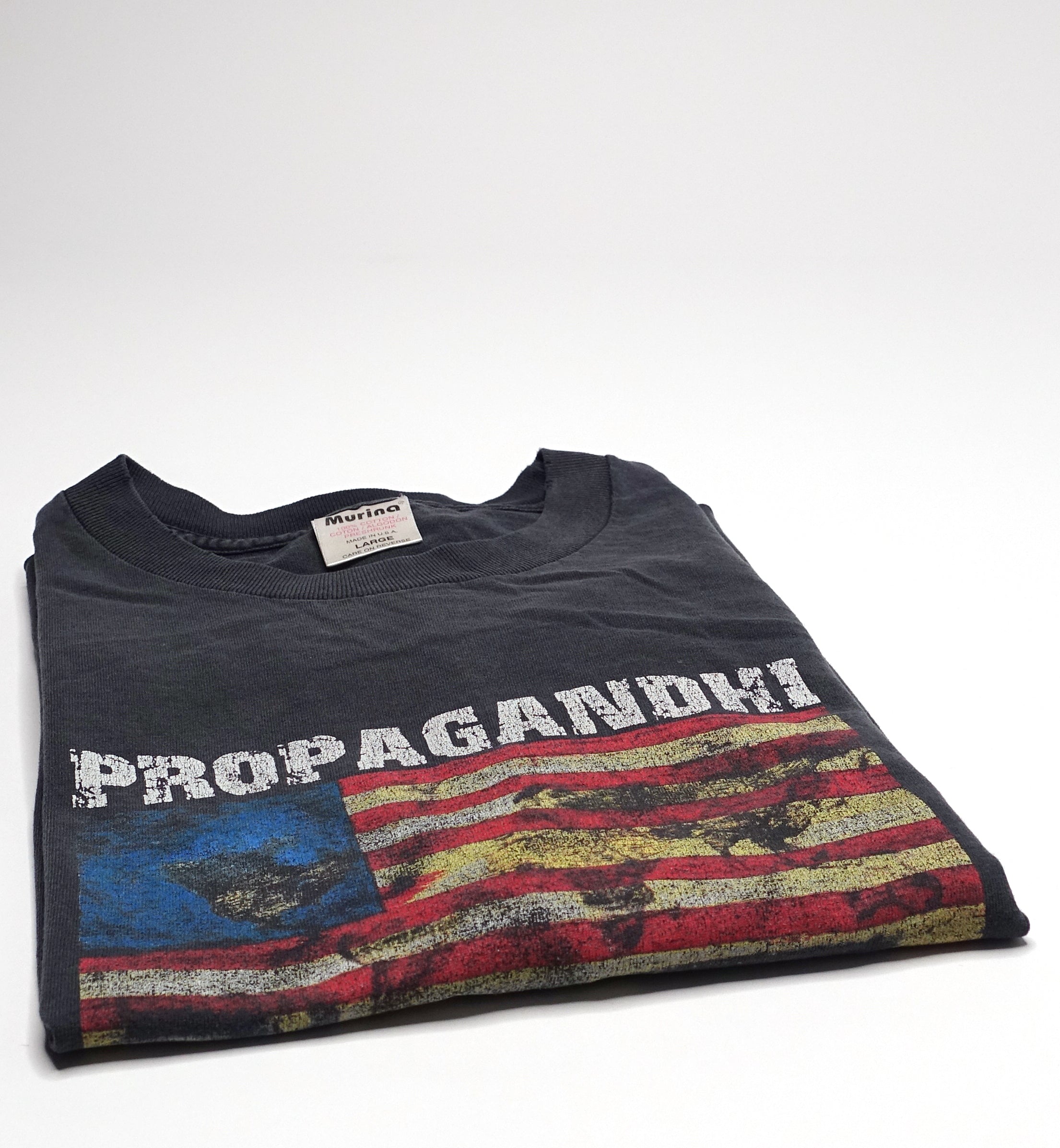 Propagandhi - Today's Empire, Tomorrow's Ashes 2001 Tour Shirt Size Large