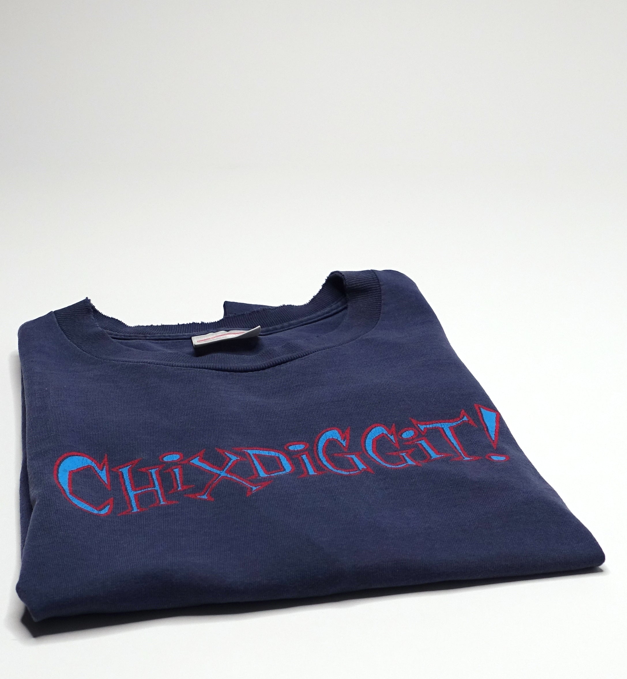 Chixdiggit! - Chixdiggit! 90's Tour Shirt Size Large (Navy)