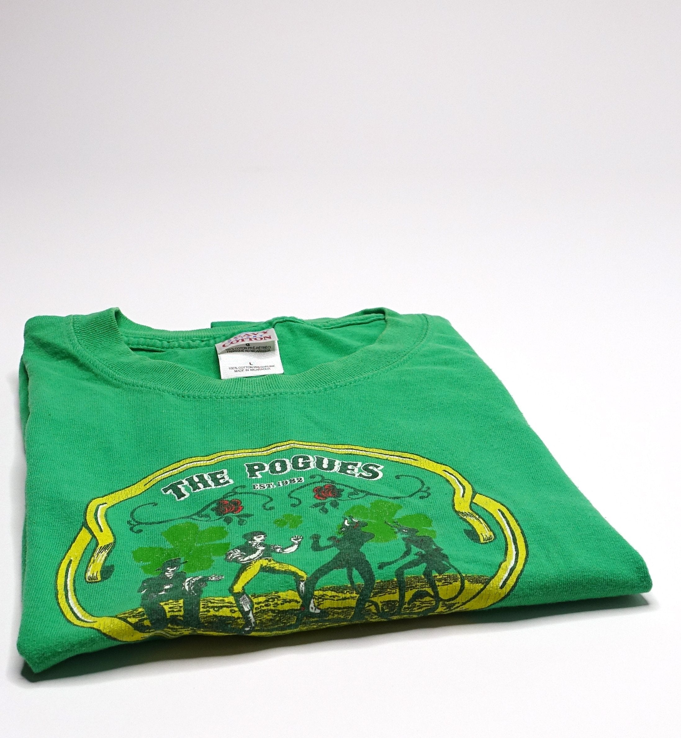 the Pogues - "Est. In 1982" Tour Shirt Size Large