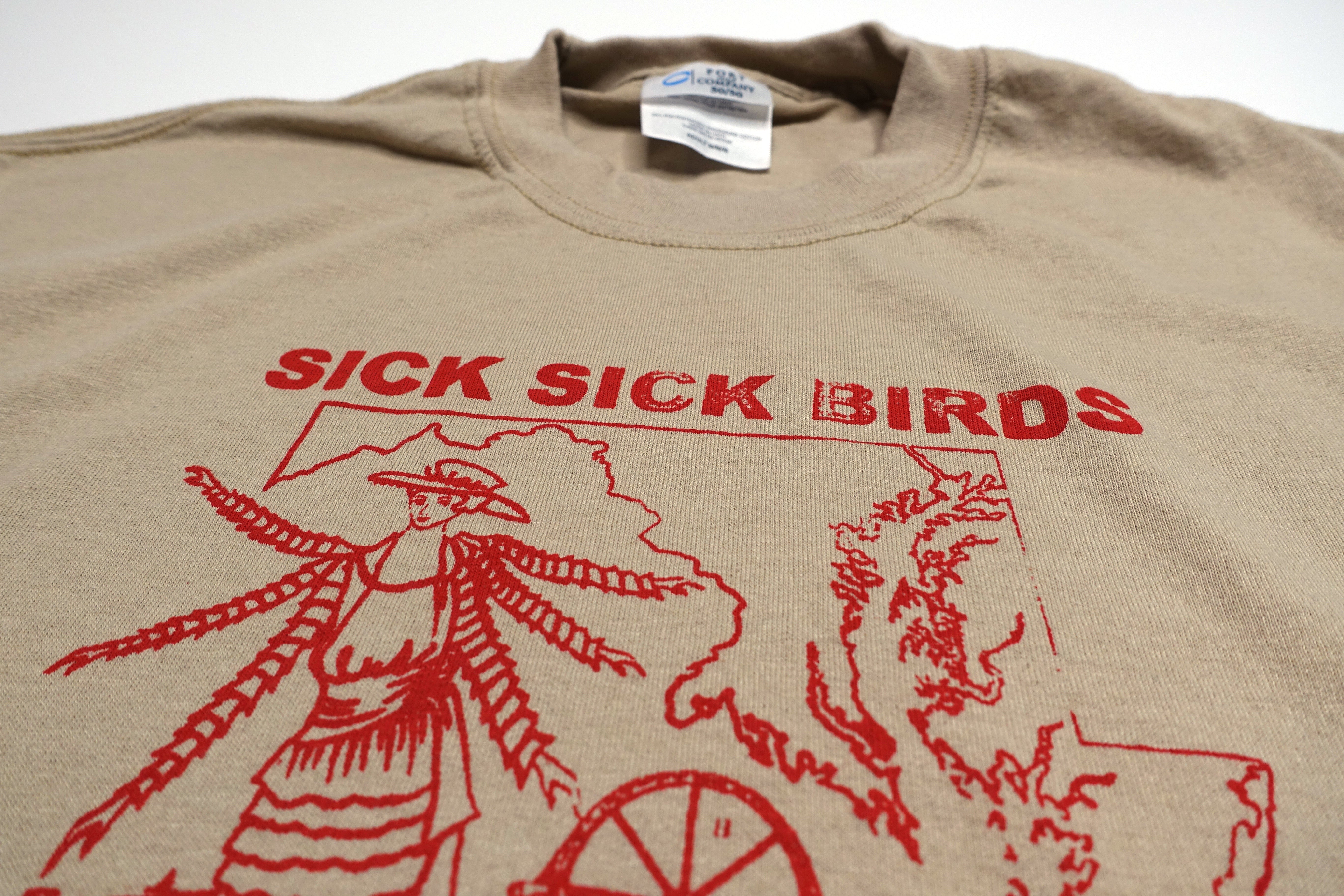Sick Sick Birds ‎– Spinning Jenny Tour Shirt Size Medium