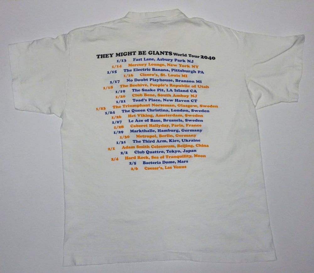 They Might Be Giants - World Tour 2040 Tour Shirt Size XL