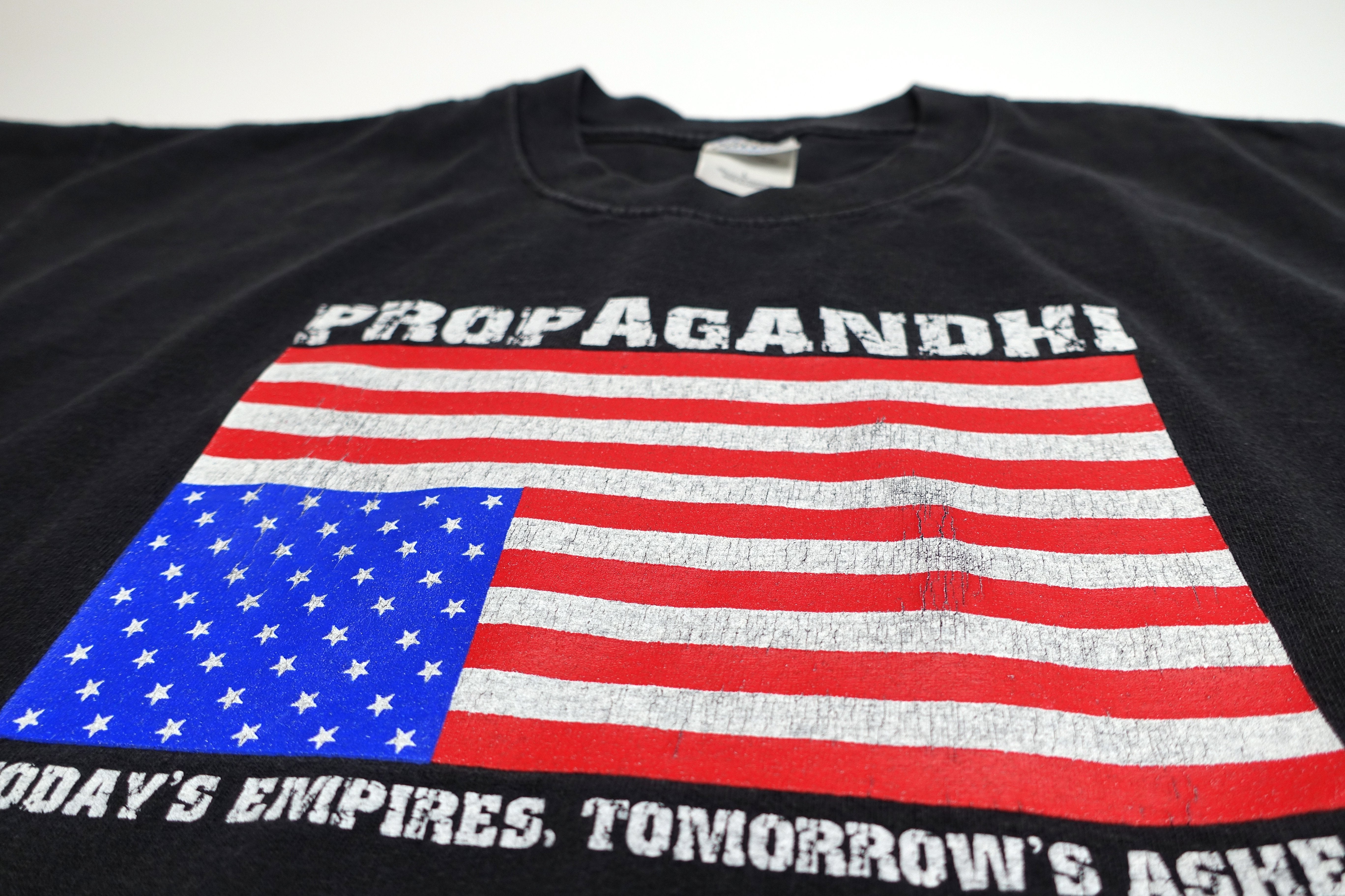 Propagandhi - Today's Empire, Tomorrow's Ashes (Upside Down Flag) 2001 Promo/ Mail-Order? Shirt Size Large