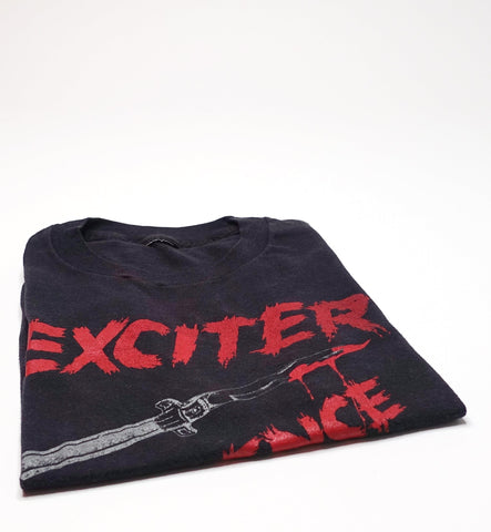 Exciter ‎– Violence And Force / US Attack 1984 Tour (Cropped/Sleeve less) Shirt Size Medium