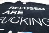 Refused - ...Are Fucking Alive 04/12/2012 Glasshouse Tour Shirt Size Medium