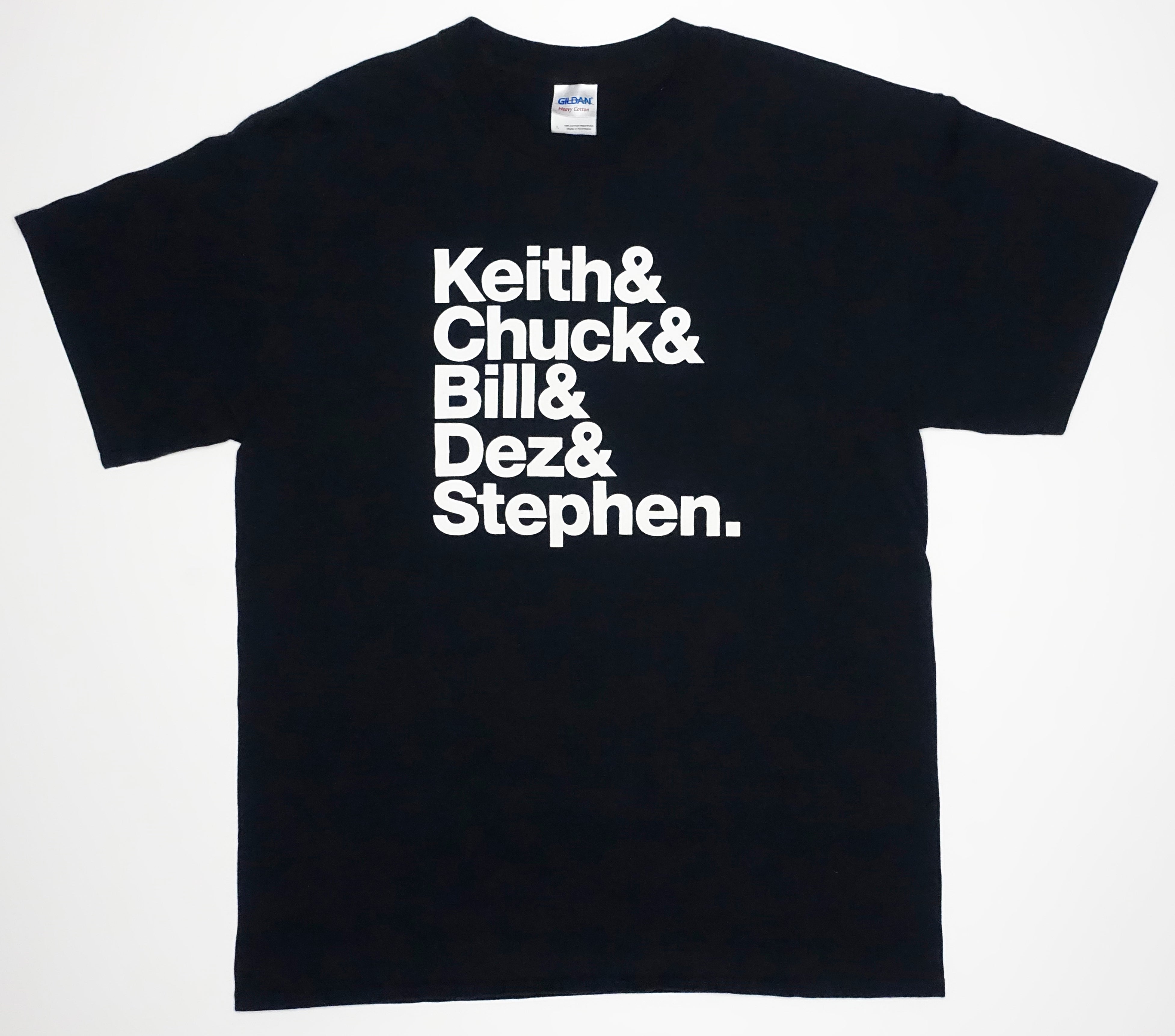Flag - Keith & Chuck & Bill & Dez & Stephen Tour Shirt  (Bought At First Show Ever!) Size Large
