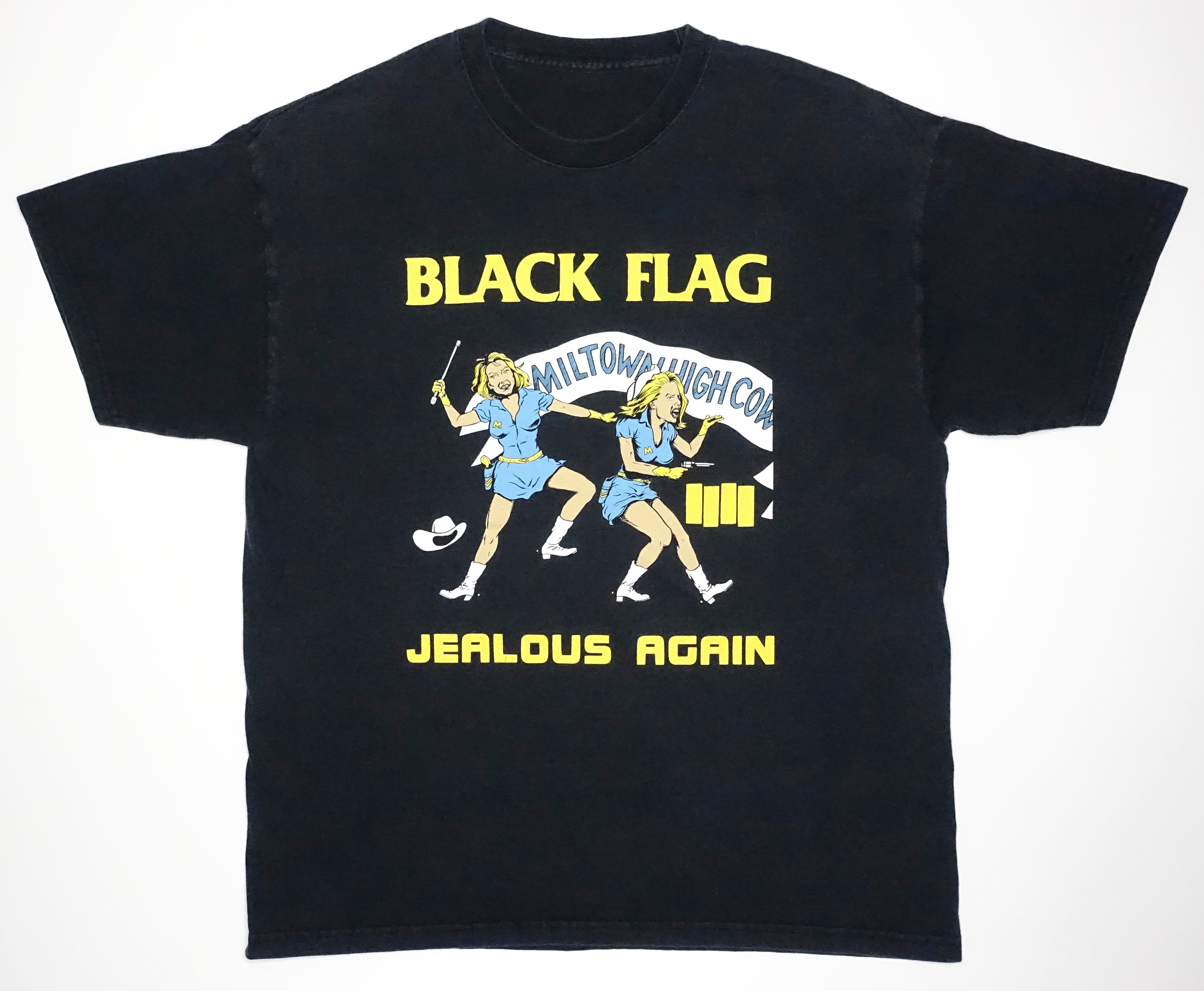 Black Flag - Jealous Again Tour Shirt Size Large Black