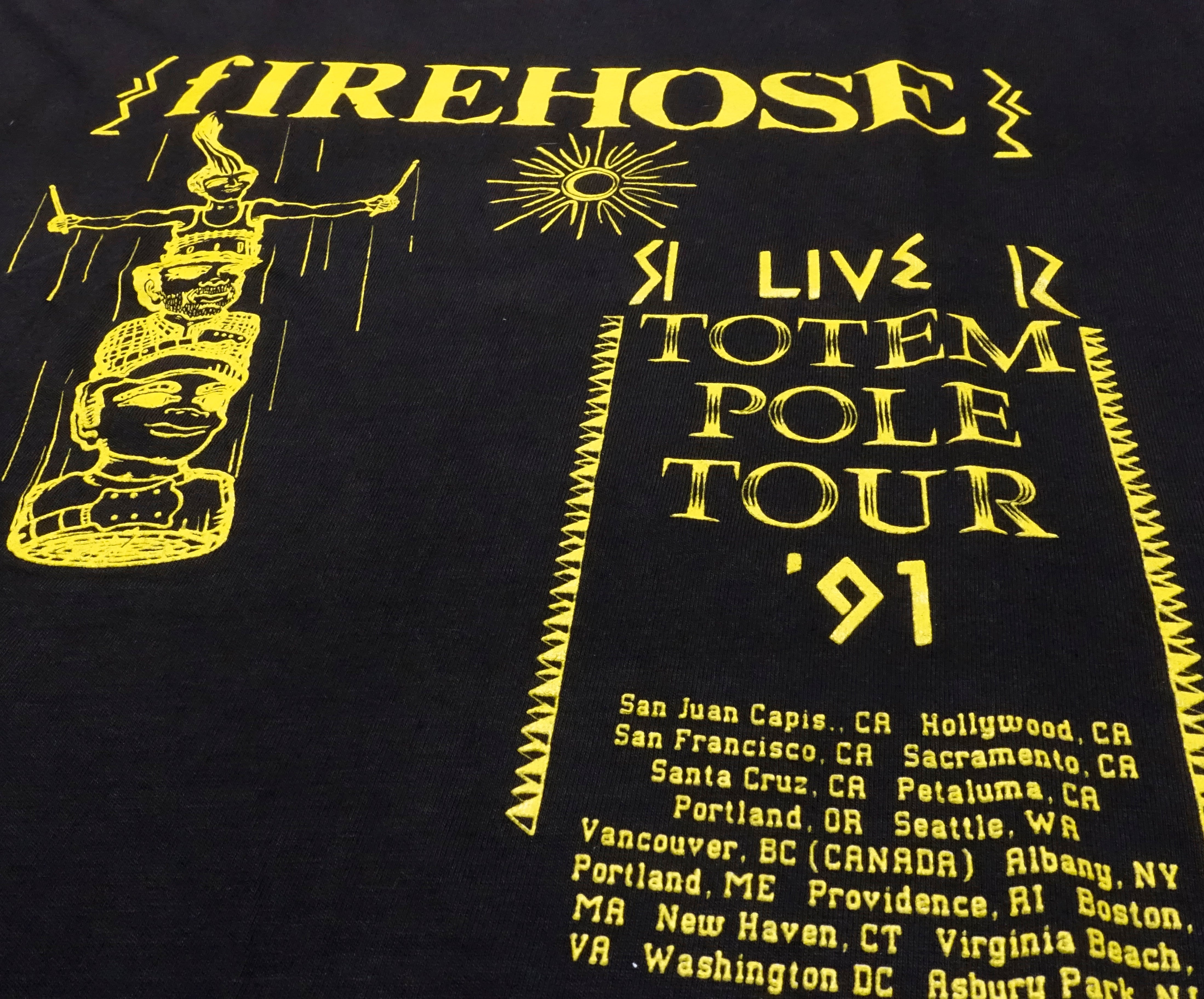 fIREHOSE - Live Totem Pole 1991 Tour Shirt Size Large / XL