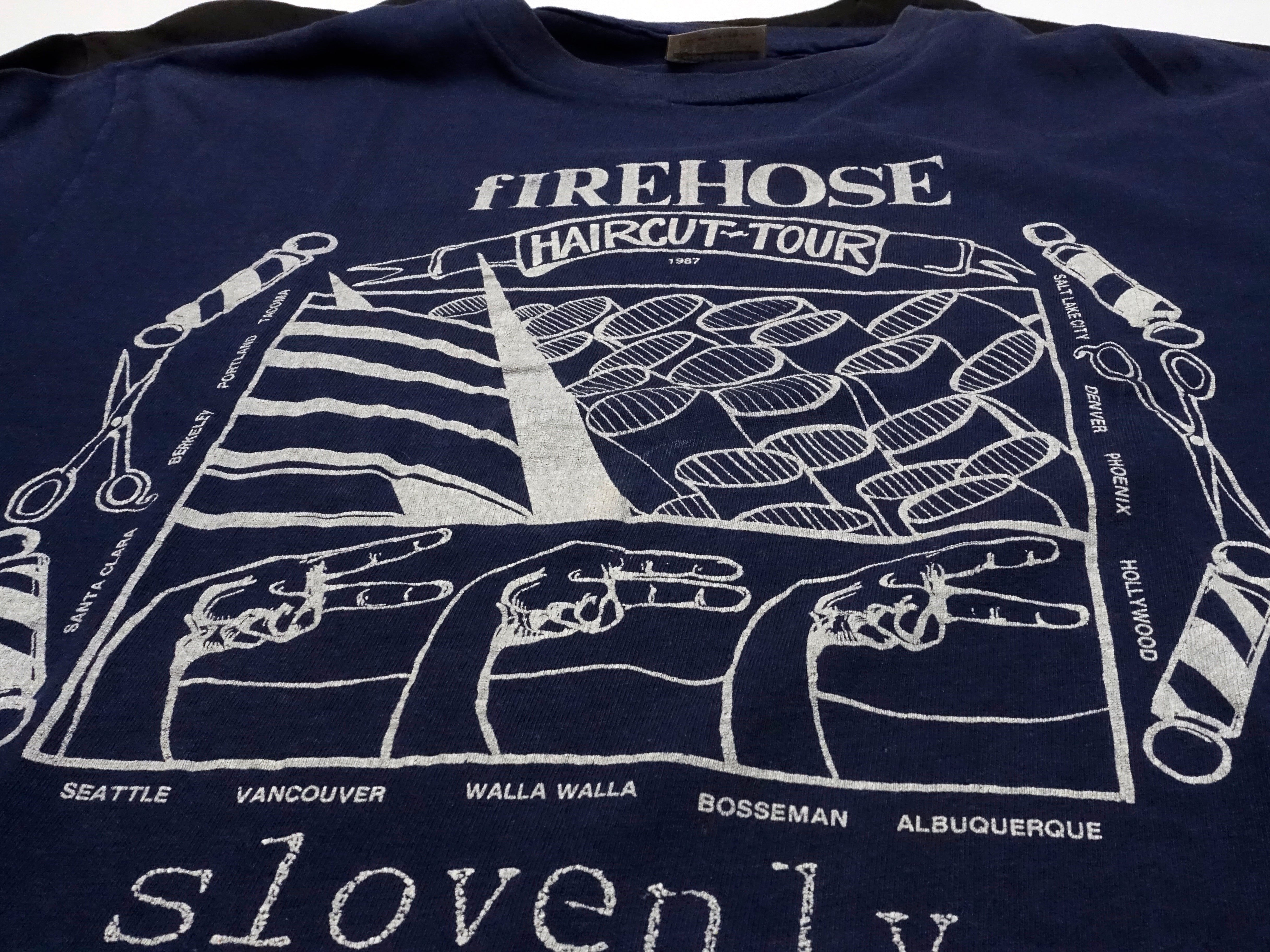 fIREHOSE / Slovenley - 1987 Haircut Tour With Slovenley Shirt Size Large / XL