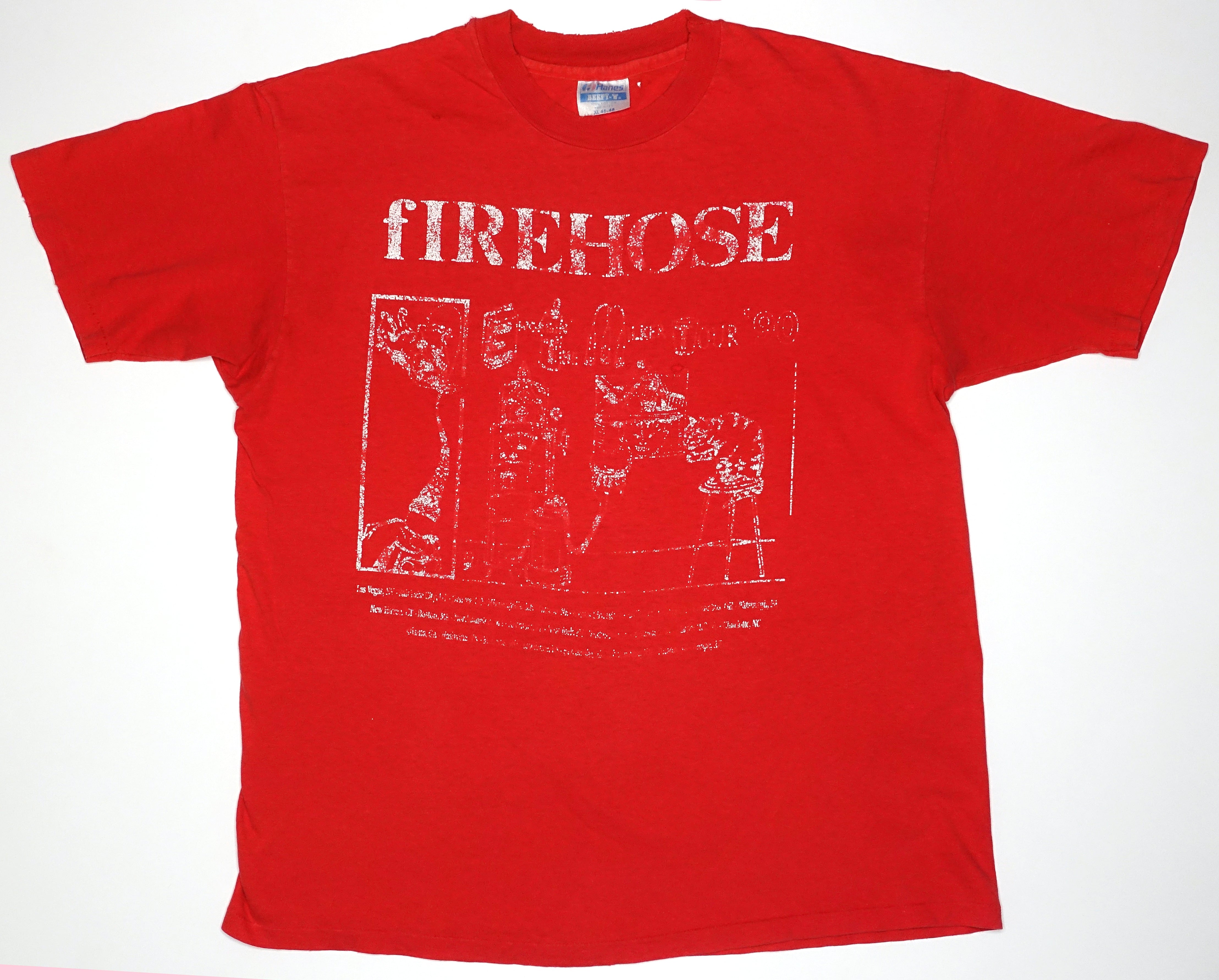 fIREHOSE - Engagin' the Milker 1990 Tour Shirt Size XL