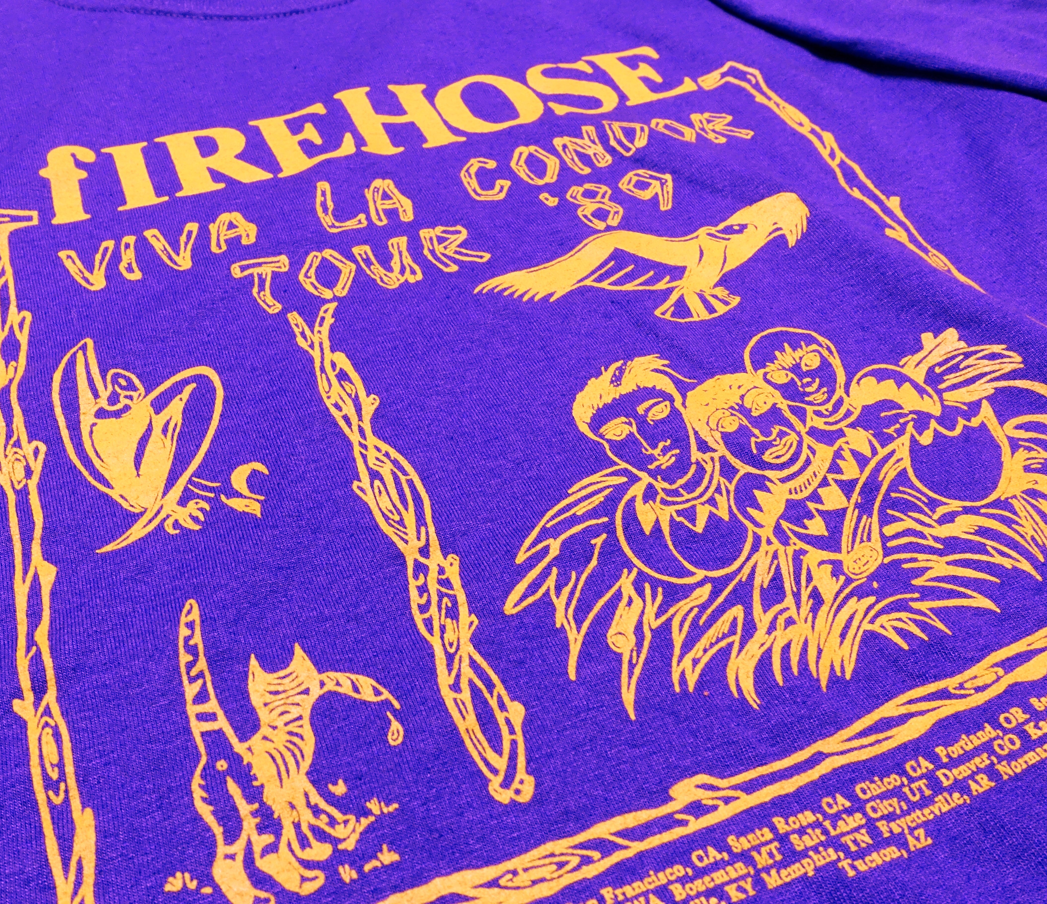 fIREHOSE - Viva La Condor Tour Shirt Size Large (Reproduction)