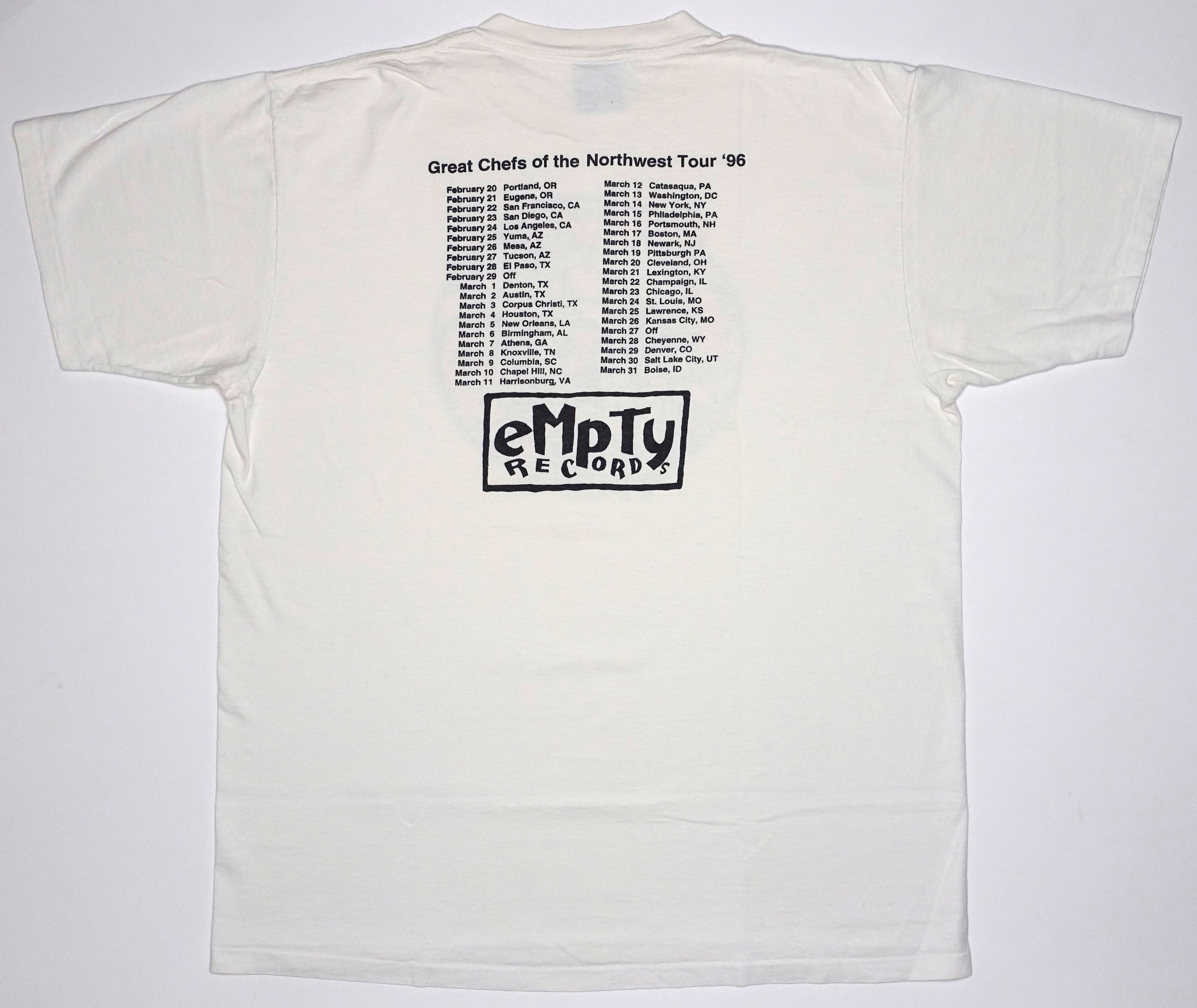 Sicko - Chef Boy-R-U-Dum Great Chefs Of the Northwest 1996 Tour Shirt Size XL