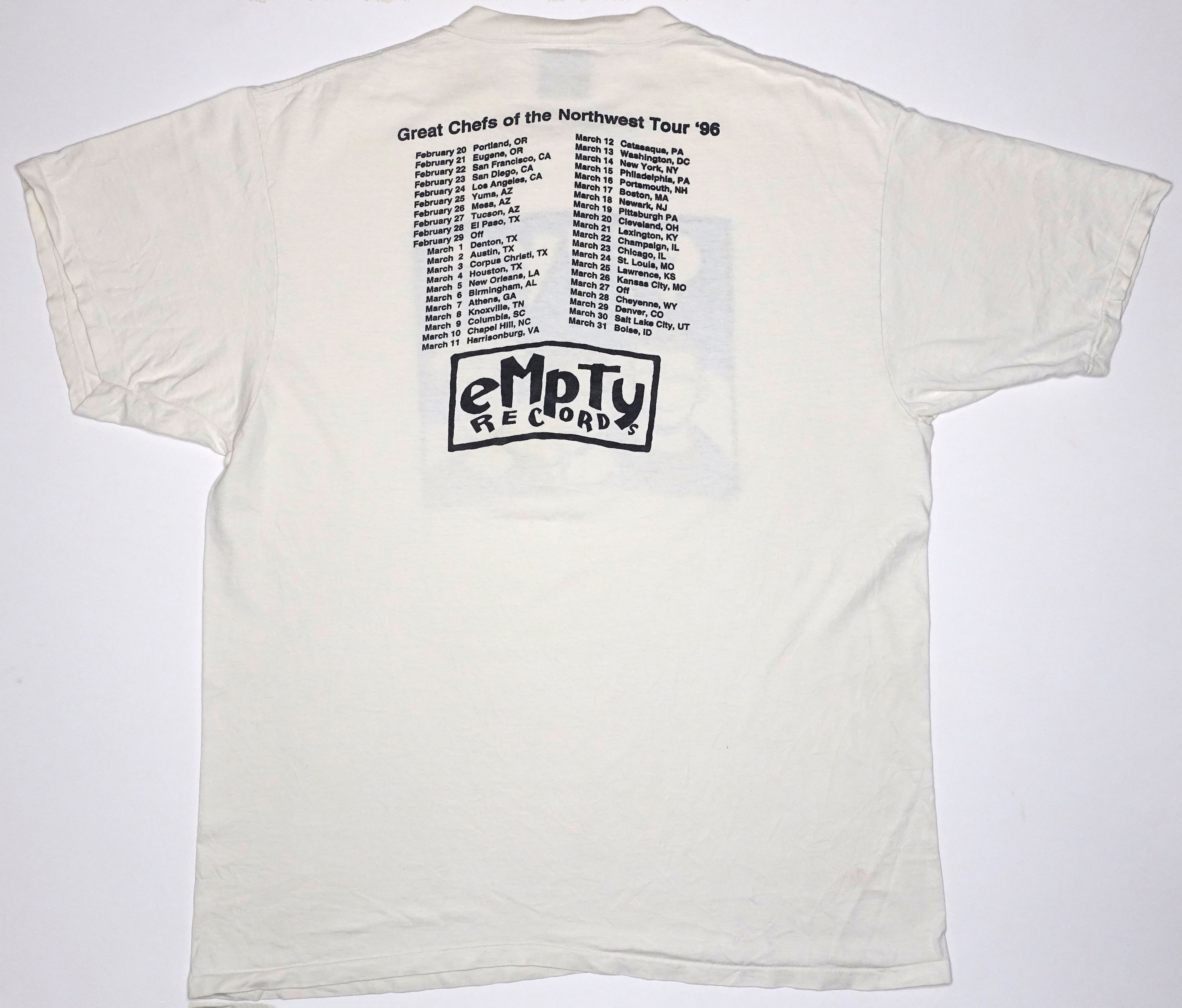 Sicko - Count Me Out /  Great Chefs Of the Northwest 1996 Tour Shirt Size XL