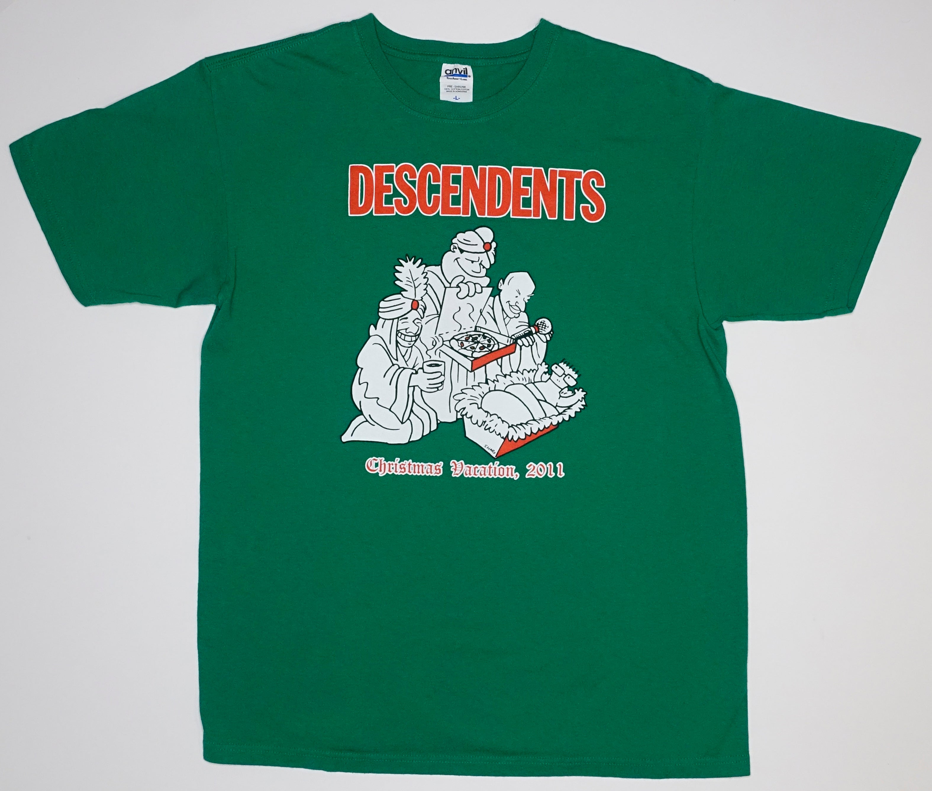Descendents - Christmas Vacation 2011 Tour Shirt Size Large