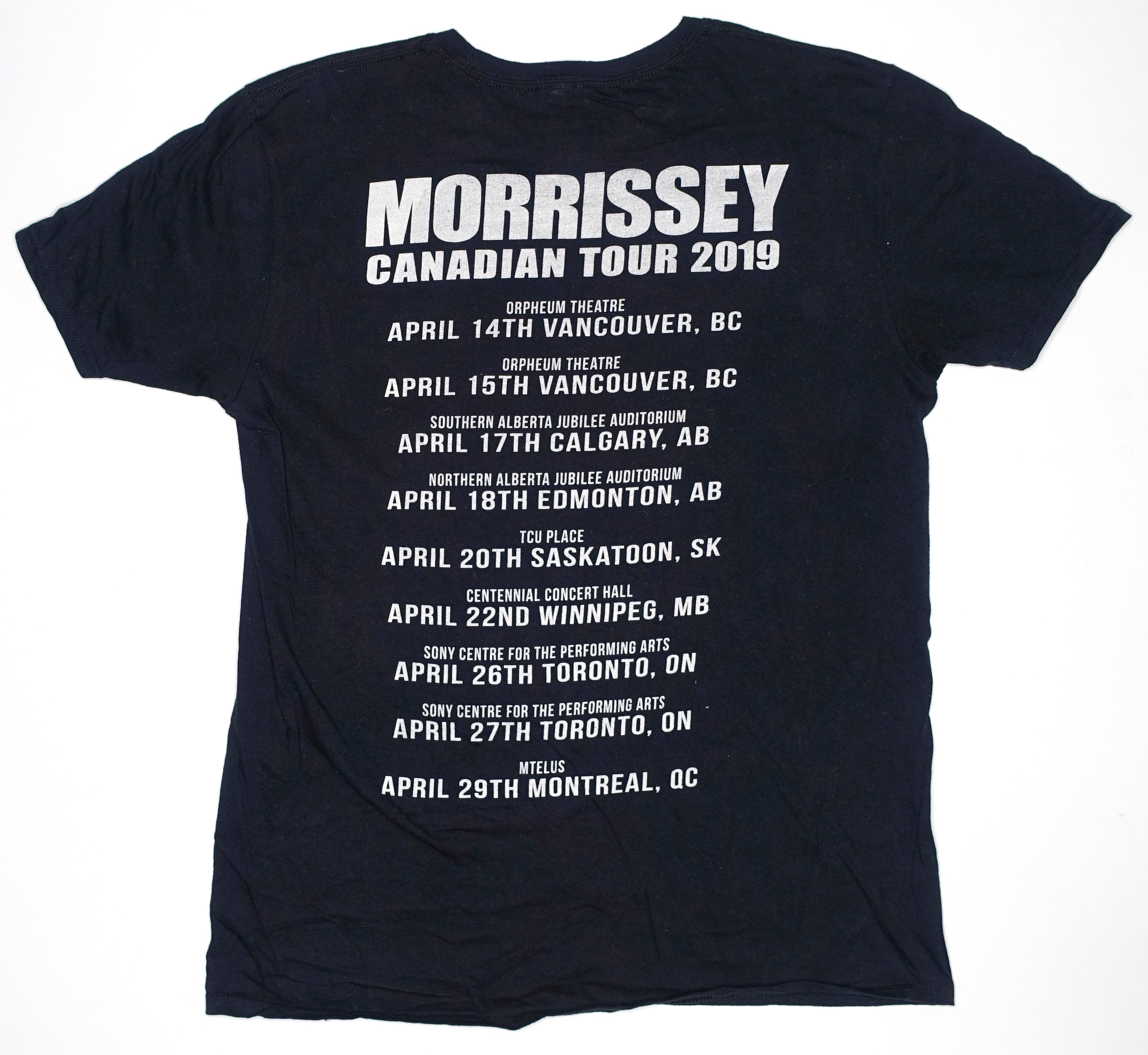 Morrissey - Canadian 2019 Tour Shirt Size Large
