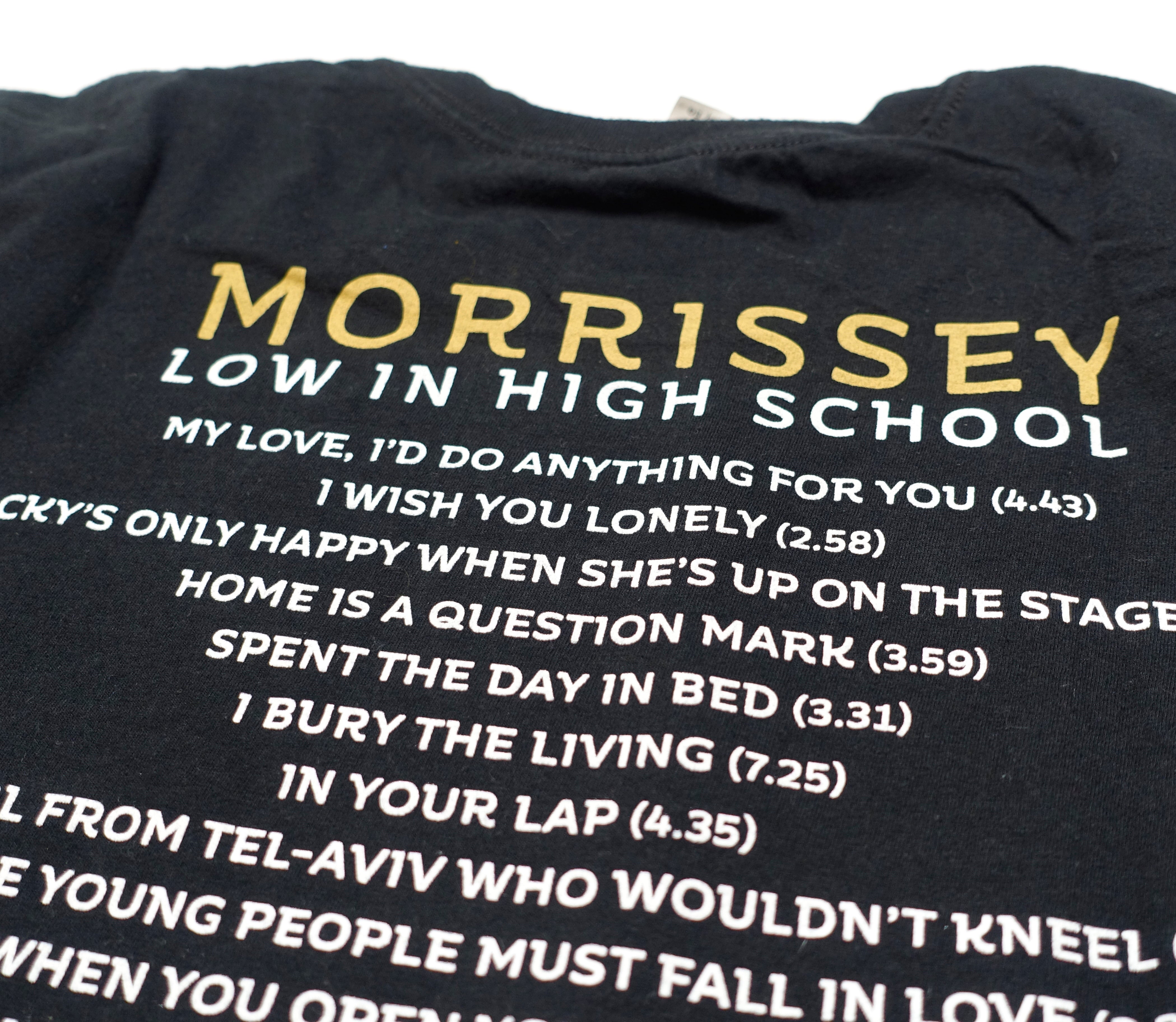 Morrissey - Low In High School Axe The Monarchy 2017 Tour Shirt Size XL
