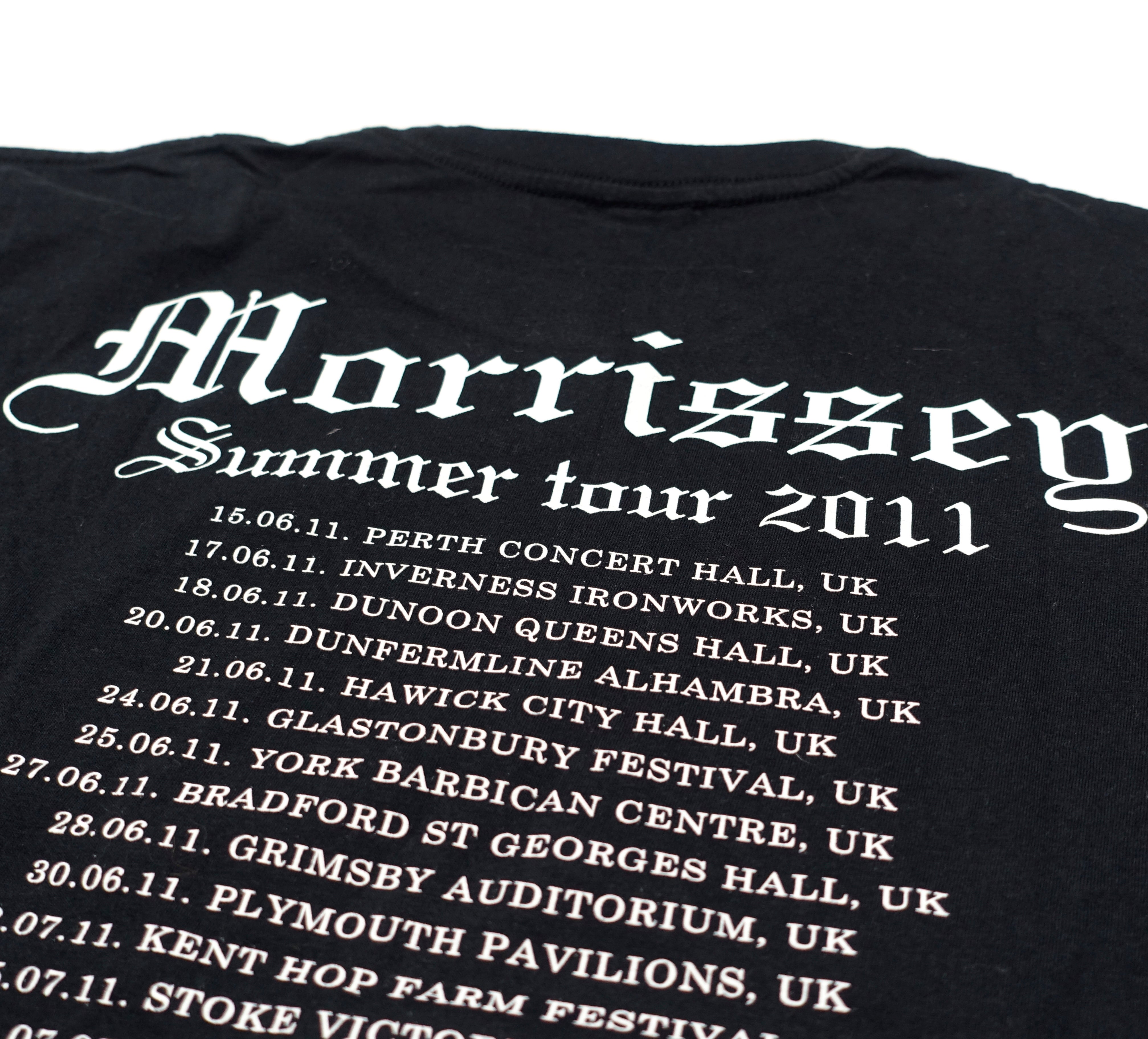 Morrissey - Years Of Refusal EU Summer 2011 Tour Shirt Size Large