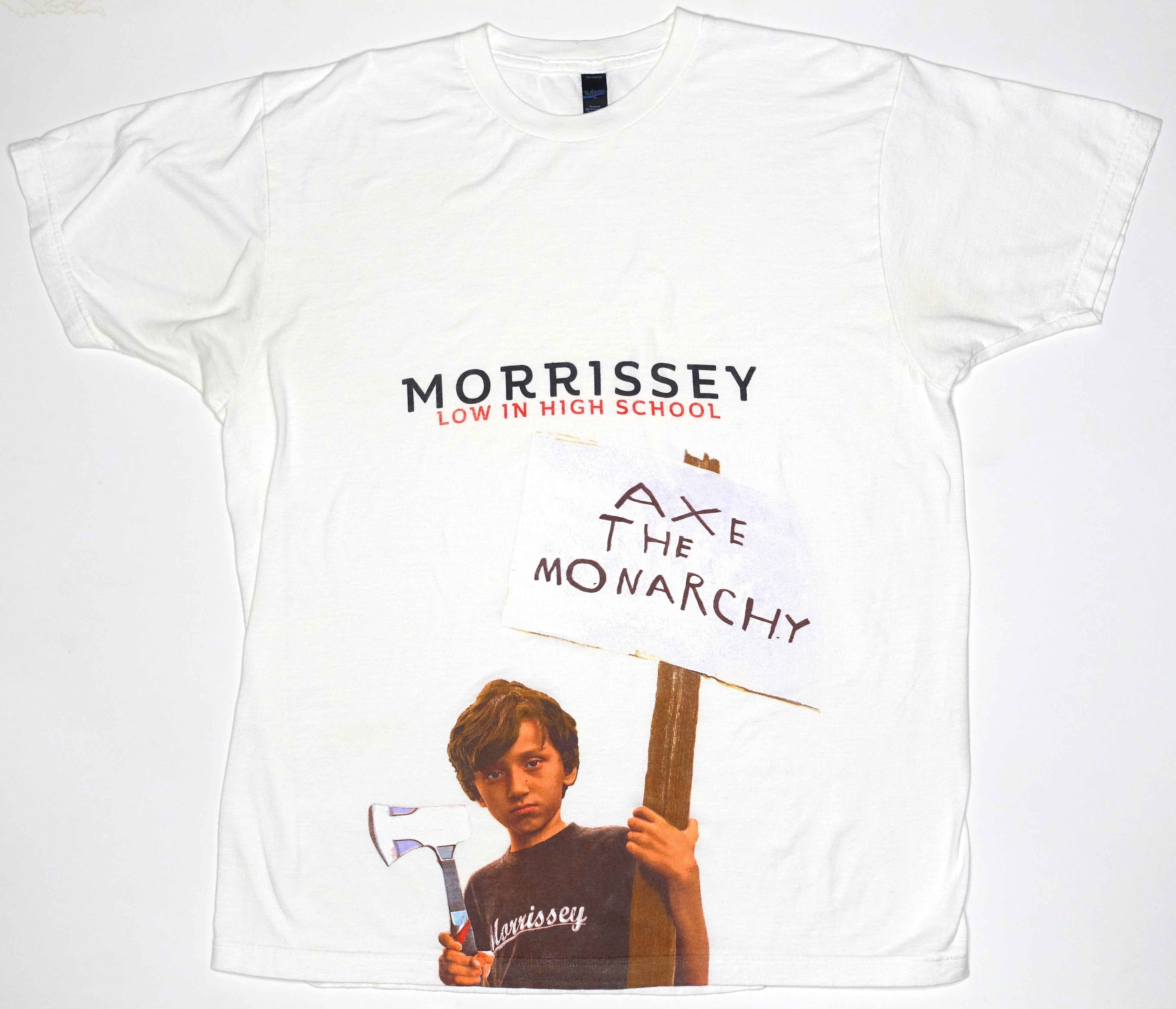 Morrissey - Low In High School / Axe The Monarchy 2017 Tour Shirt Size XL