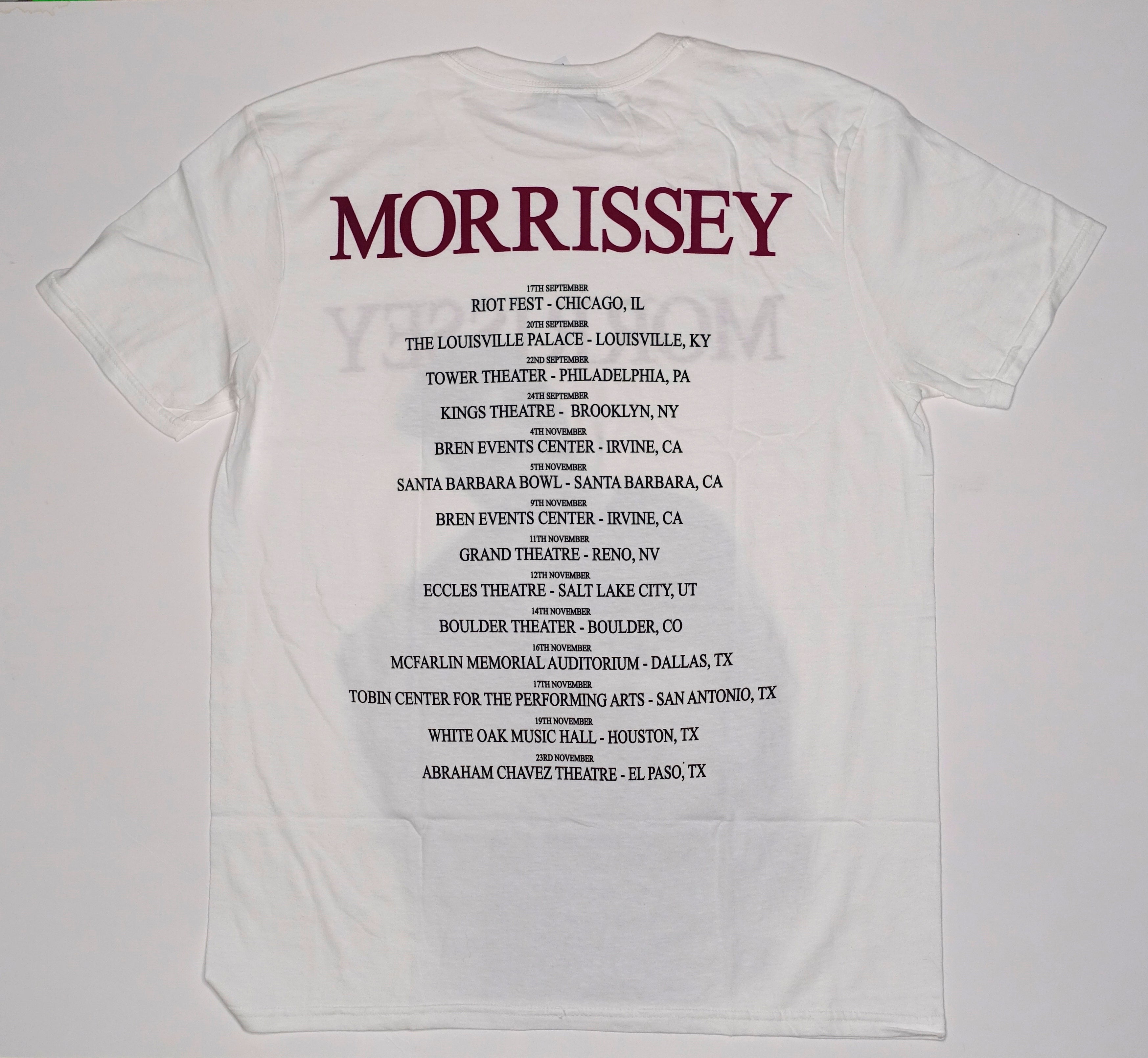 Morrissey - North American 2016 Tour Shirt Size Large
